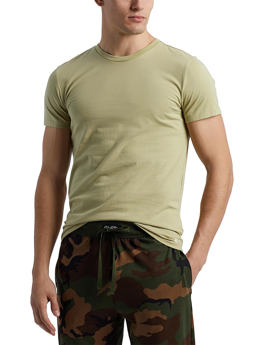 Polo Ralph Lauren - Slim Crewneck 3-Pack - t-shirts im multipack - 3pk lt olv/cls dr - 3