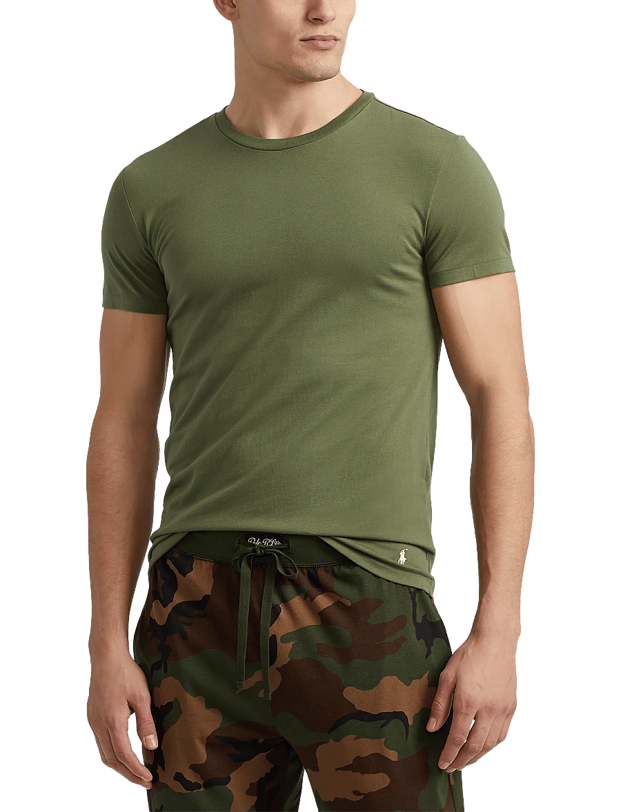 Polo Ralph Lauren - BCI COTTON-3PK-UCR - t-shirts im multipack - 3pk lt olv/cls dr - 5