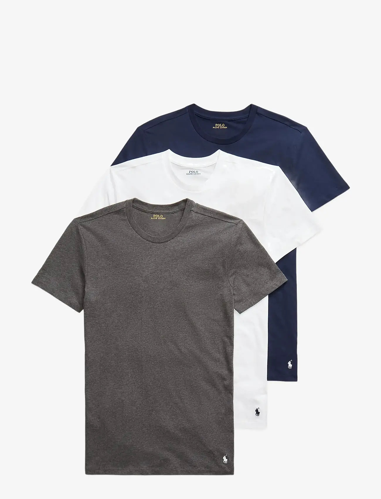 POLO RALPH LAUREN slimfit Tシャツ 3枚セット Polo Ralph Lauren Men's White Slim Fit Crew-Neck 3 Pack T-Shirts