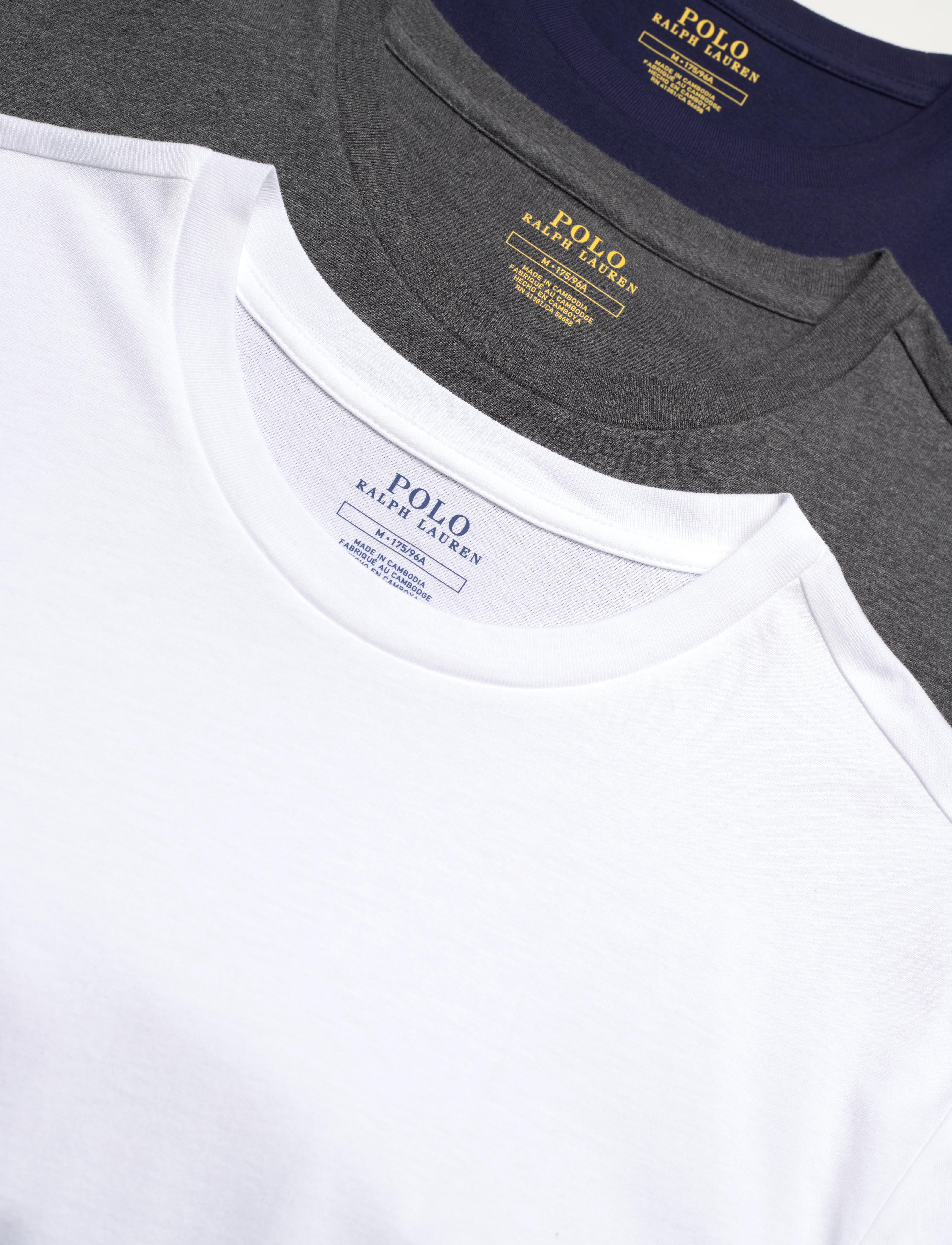 Polo Ralph Lauren - BCI COTTON-3PK-UCR - t-särkide multipakk - 3pk navy/brcly ht - 5