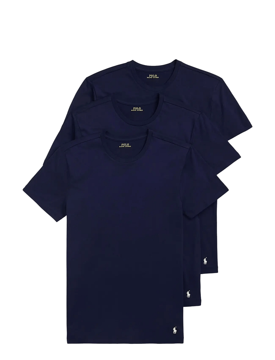 Polo Ralph Lauren - Slim Crewneck 3-Pack - t-shirts im multipack - 3pk navy/navy/nav - 0
