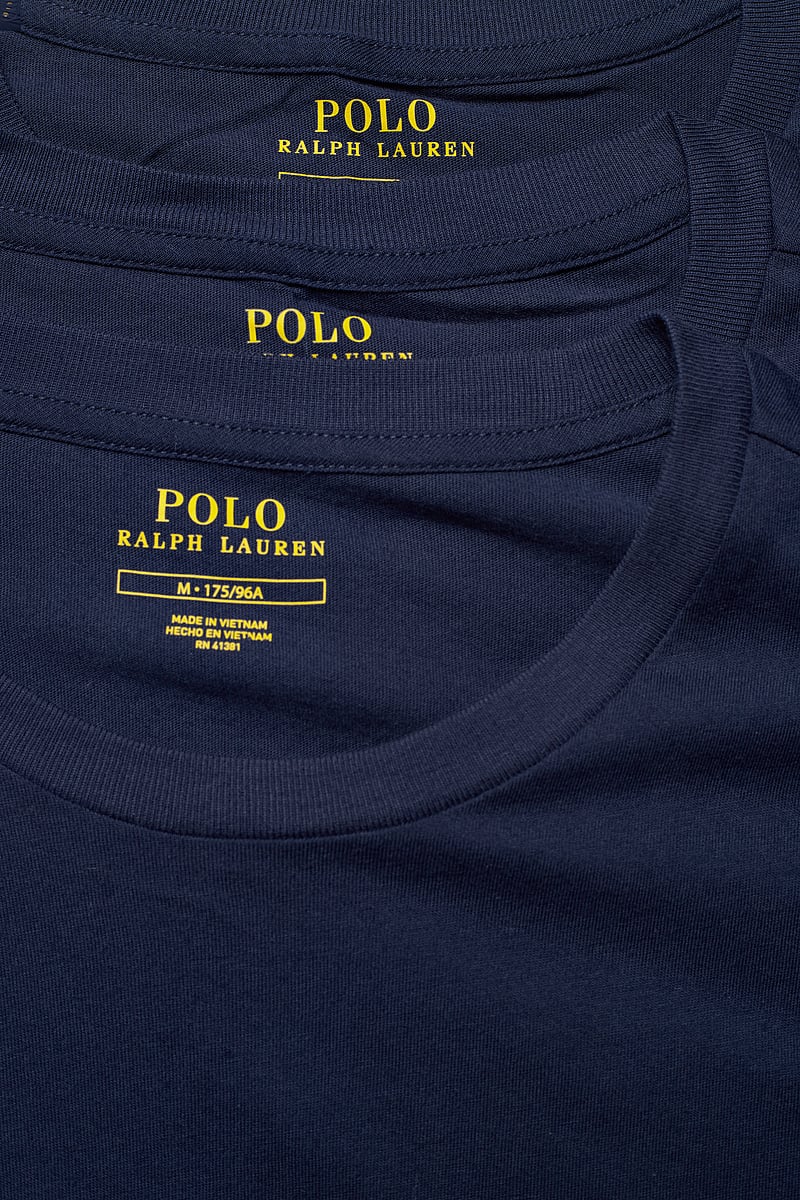 Polo Ralph Lauren - Slim Crewneck 3-Pack - t-särkide multipakk - 3pk navy/navy/nav - 1
