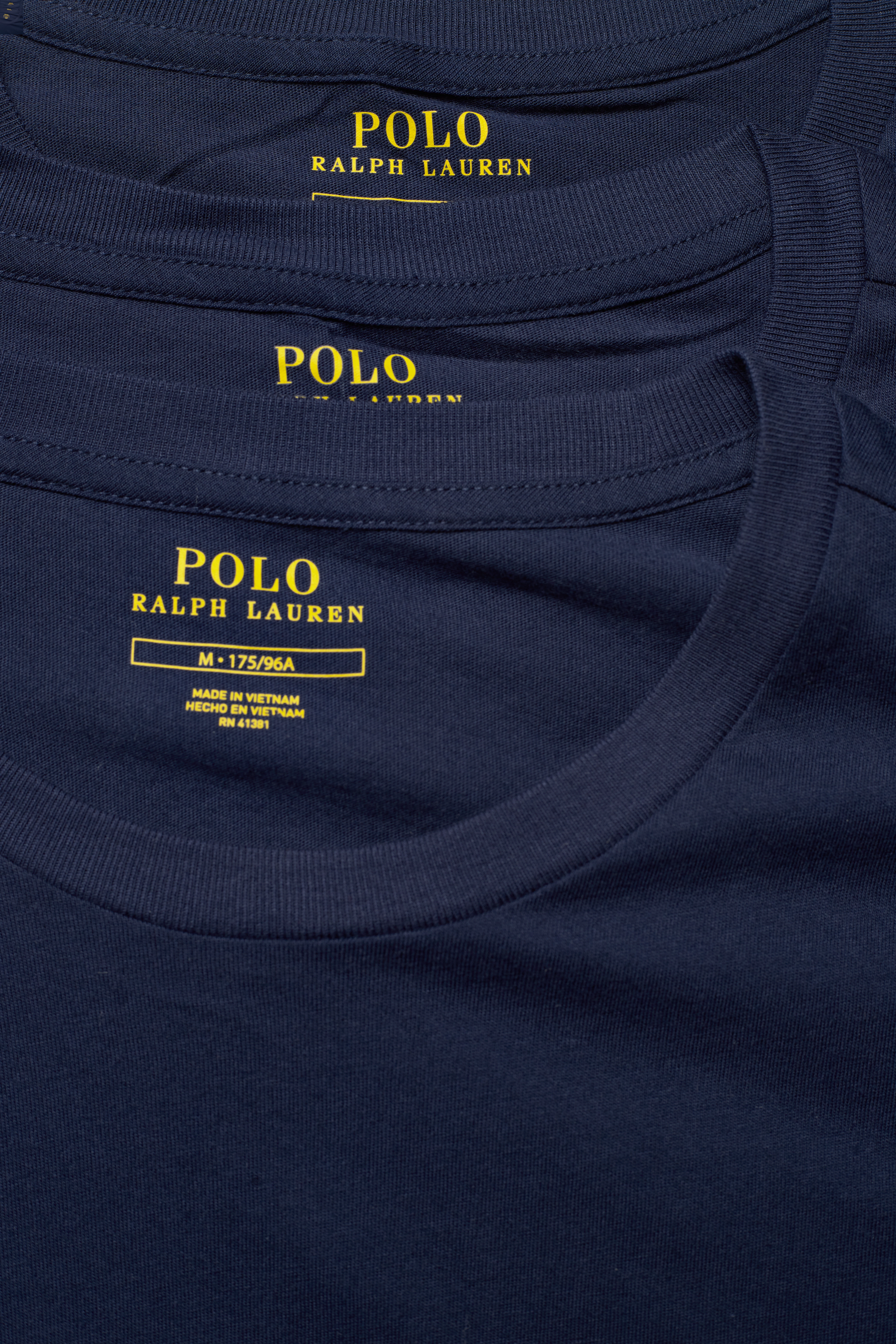 Polo Ralph Lauren - Slim Crewneck 3-Pack - multipack t-shirts - 3pk navy/navy/nav - 1