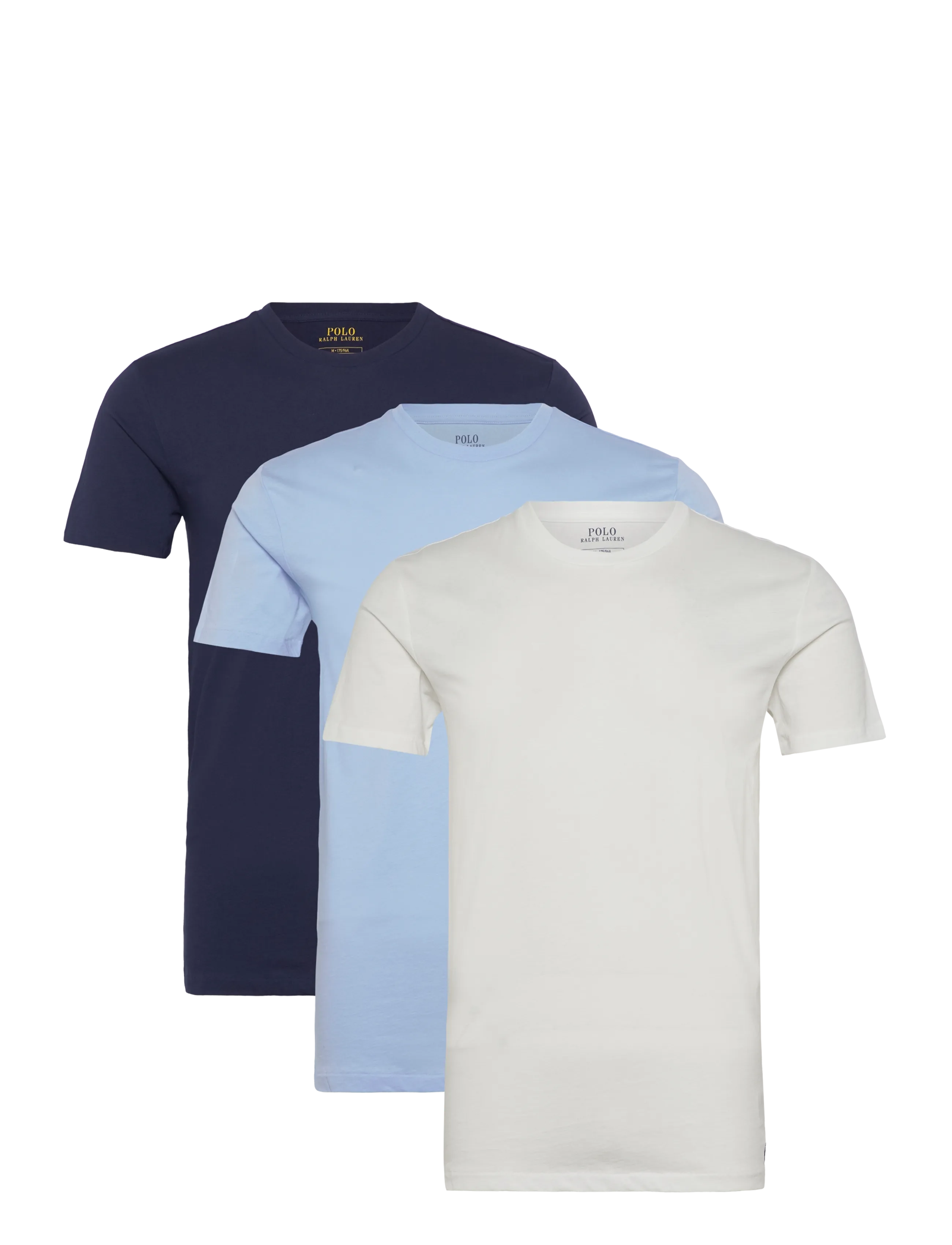 Polo Ralph Lauren Slim Crewneck 3-Pack - Multipack T-shirts - 3PK PAPER WHT/NAV / multi
