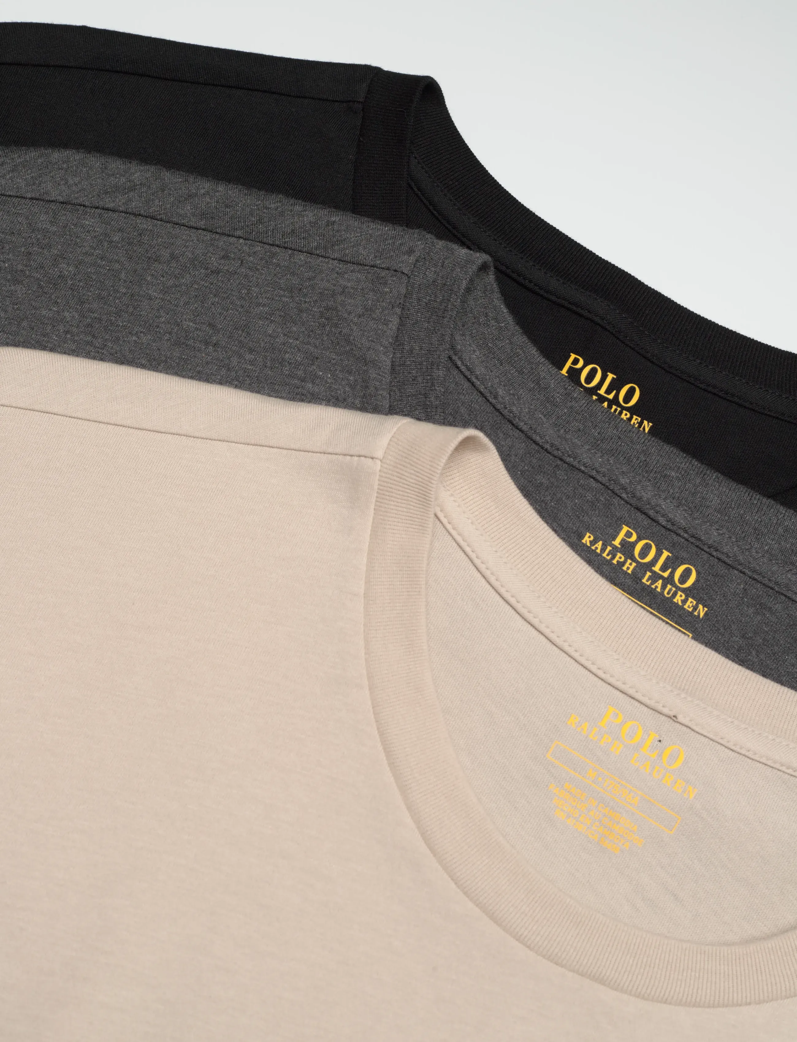 Polo Ralph Lauren - BCI COTTON-3PK-UCR - multipack t-shirts - 3pk stnwr gry/brc - 5