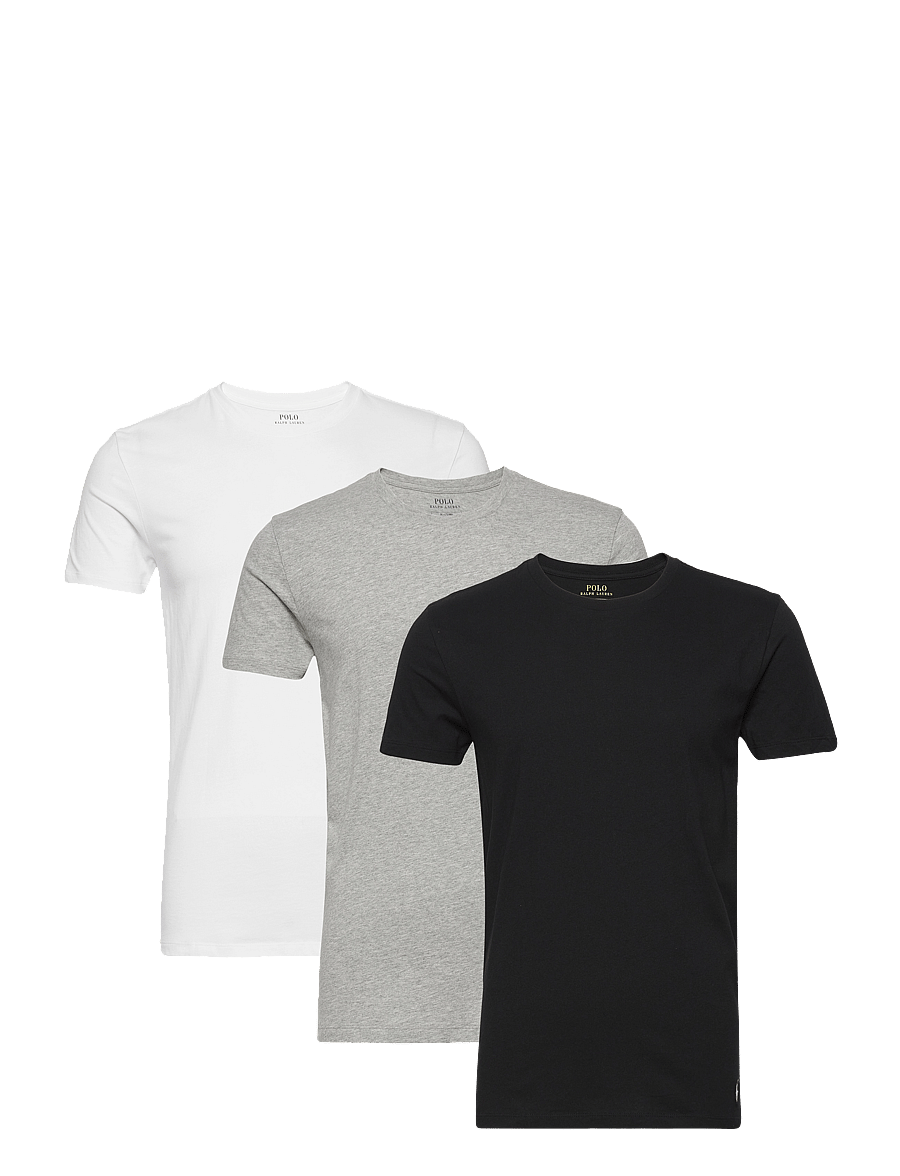 Polo Ralph Lauren - Slim Crewneck 3-Pack - t-shirts im multipack - 3pk white/black/a - 1