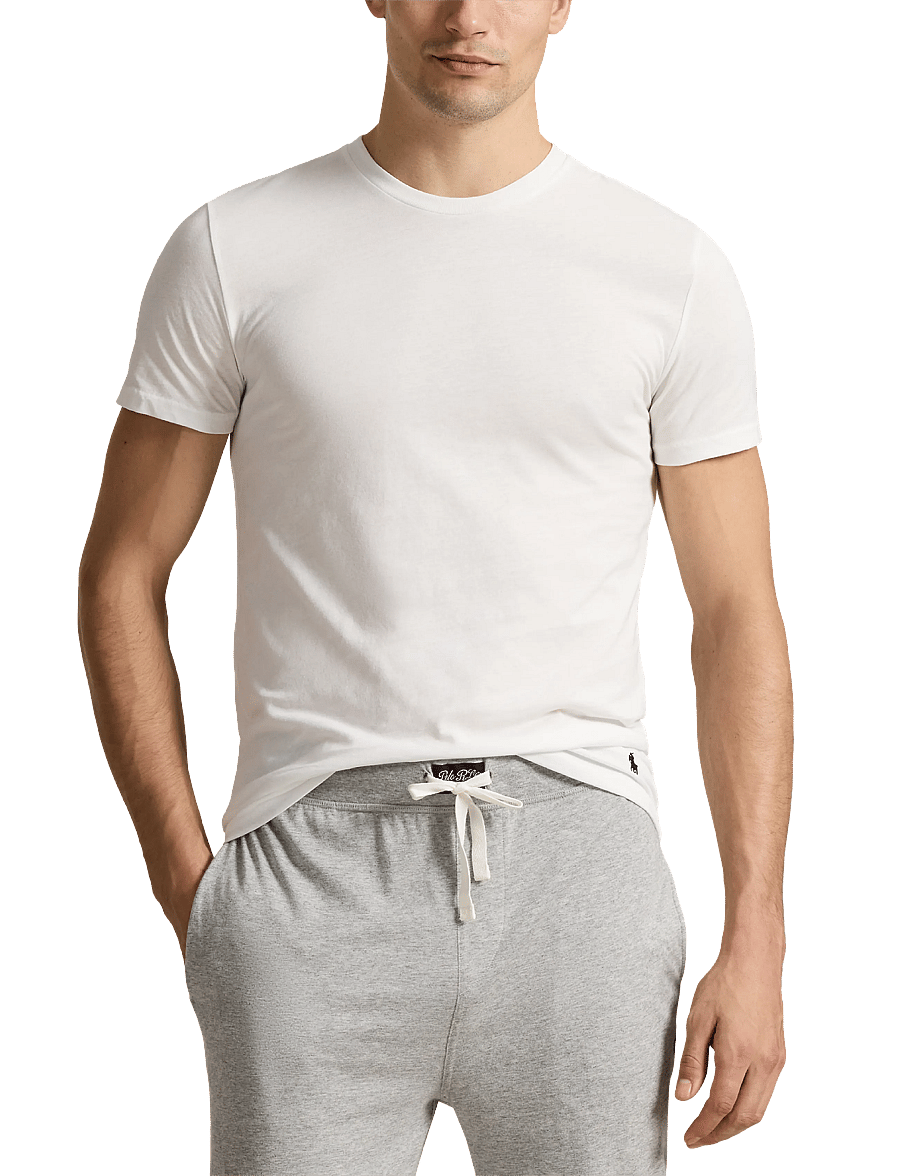 Polo Ralph Lauren - Slim Crewneck 3-Pack - t-shirts im multipack - 3pk white/black/a - 0