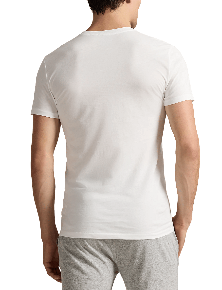 Polo Ralph Lauren - Slim Crewneck 3-Pack - lot de plusieurs t-shirts - 3pk white/black/a - 2