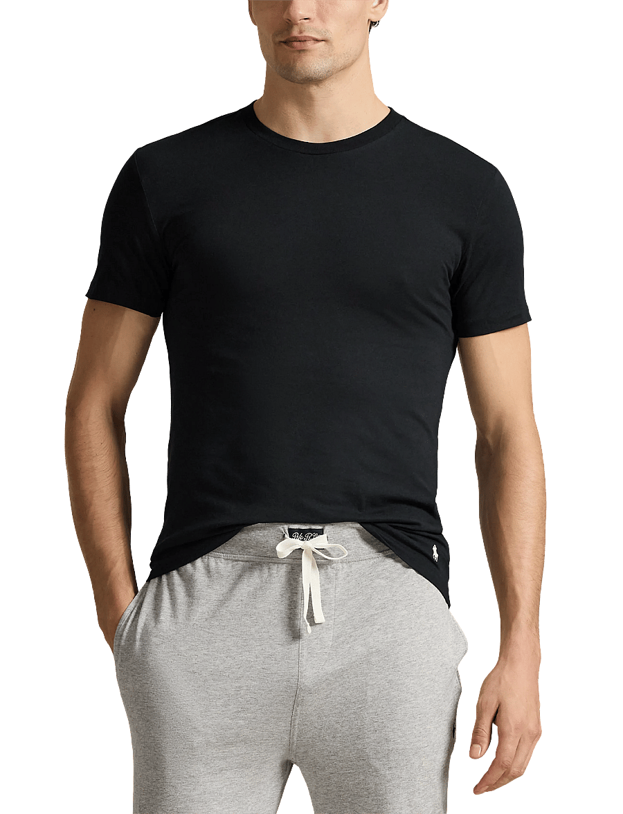 Polo Ralph Lauren - Slim Crewneck 3-Pack - lot de plusieurs t-shirts - 3pk white/black/a - 3