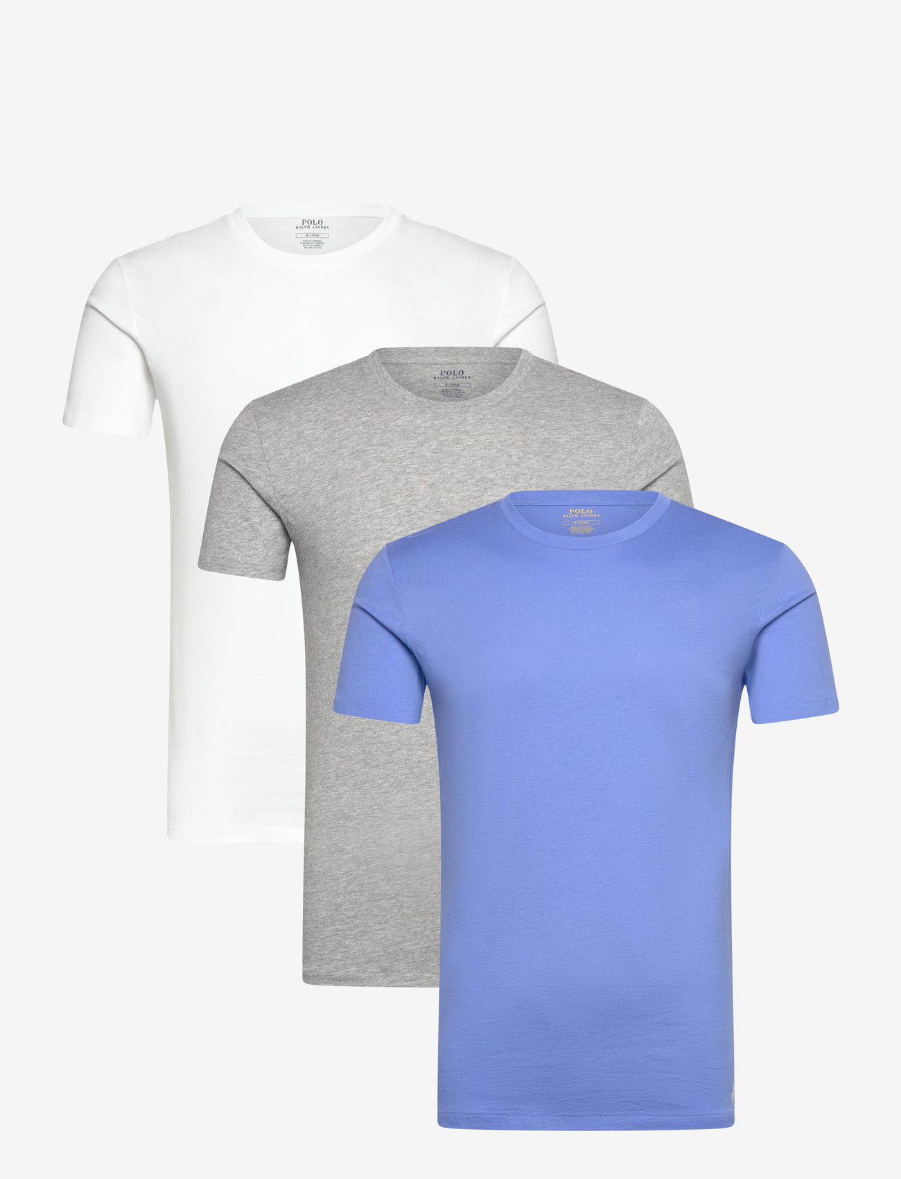 Polo Ralph Lauren - Slim Crewneck 3-Pack - multipack t-shirts - 3pk wht/hrbr isl - 0