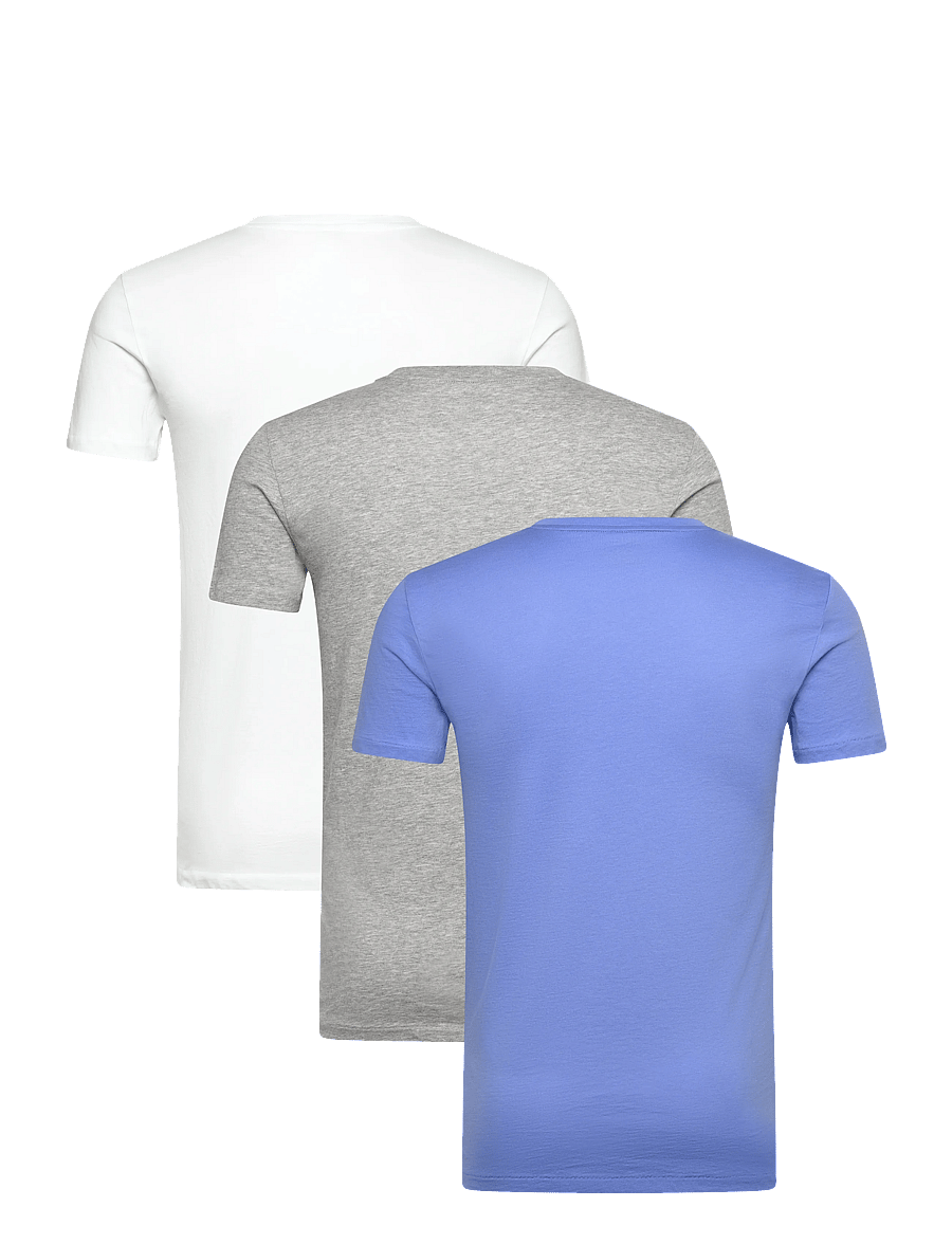 Polo Ralph Lauren - Slim Crewneck 3-Pack - lot de plusieurs t-shirts - 3pk wht/hrbr isl - 2