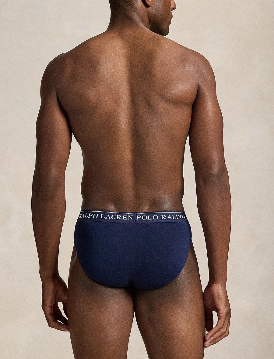 Polo Ralph Lauren - Low-Rise-Brief 3-Pack - lot de sous-vêtements - 3pk cr nvy/saph star/brmda blu - 2