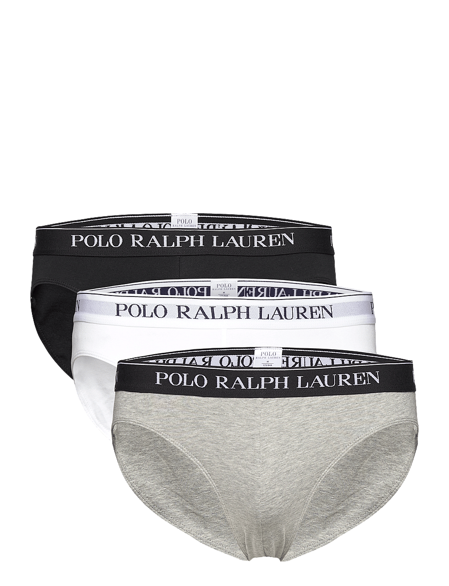 Polo Ralph Lauren - Low-Rise-Brief 3-Pack - briefs - 3pk white/polo blk/andover htr - 0