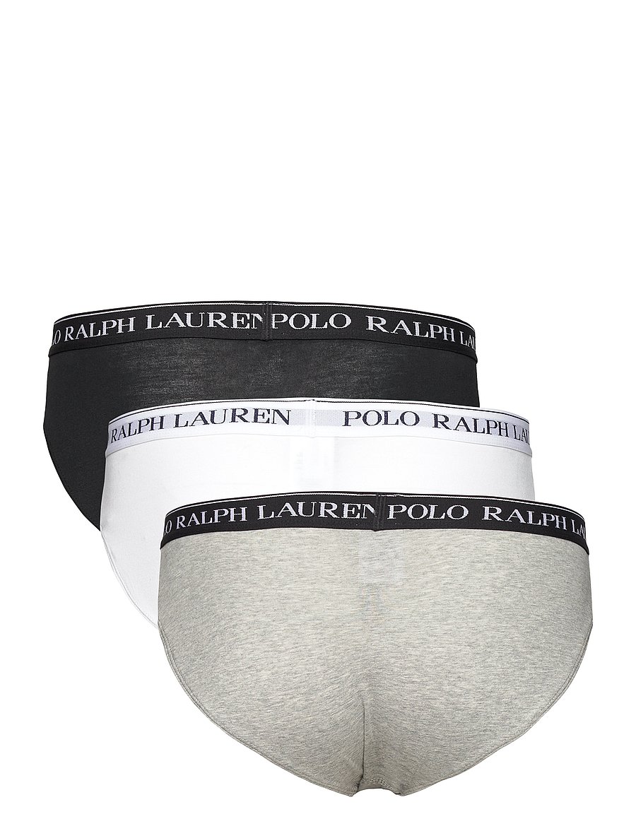 Polo Ralph Lauren - Low-Rise-Brief 3-Pack - briefs - 3pk white/polo blk/andover htr - 3