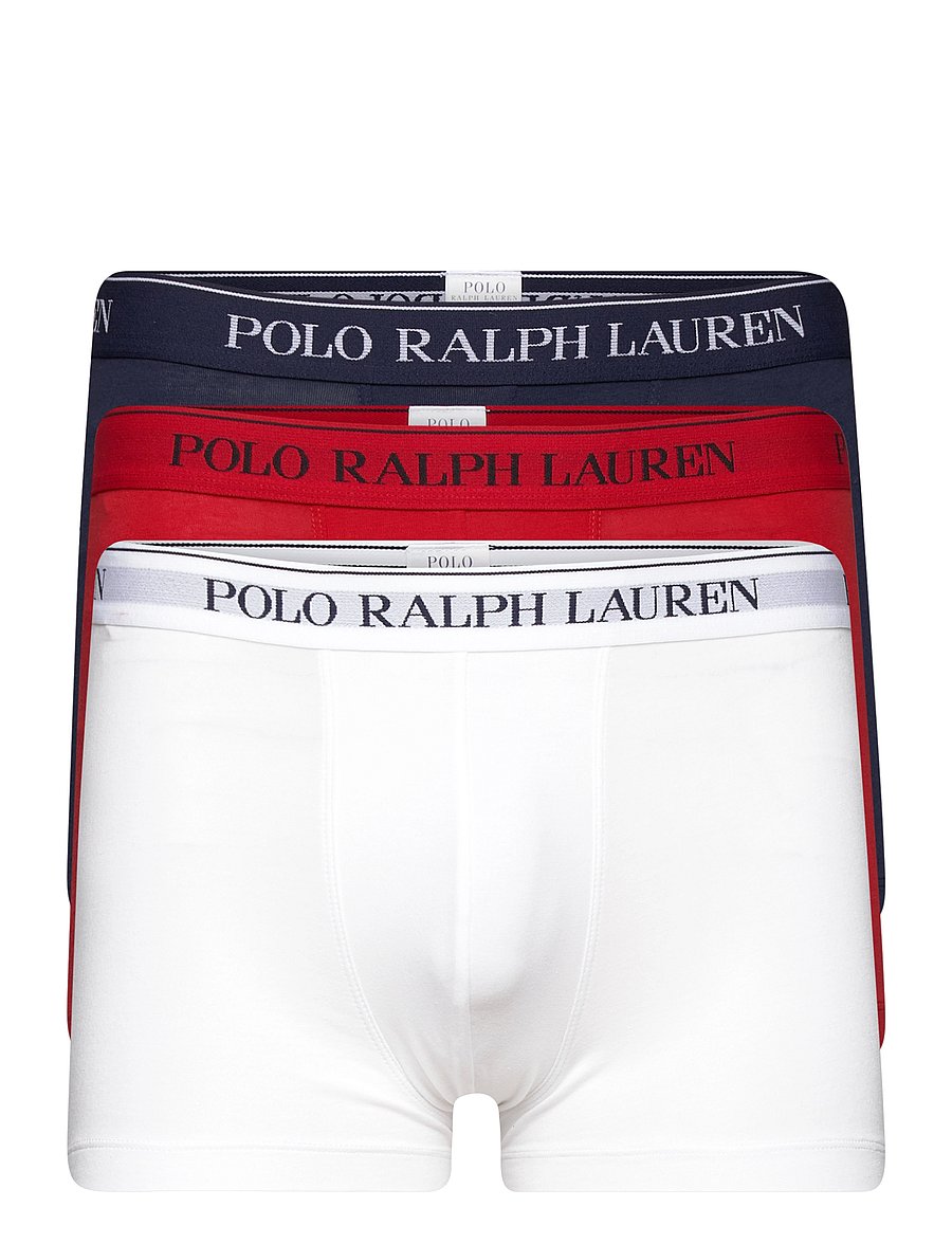 Polo Ralph Lauren - Stretch Cotton Trunk 3-Pack - multipack kalsonger - 3pk rl2000red/white/cruise nvy - 1