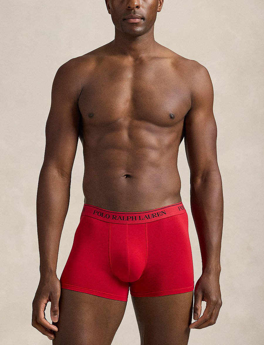 Polo Ralph Lauren - Stretch Cotton Trunk 3-Pack - multipack kalsonger - 3pk rl2000red/white/cruise nvy - 2