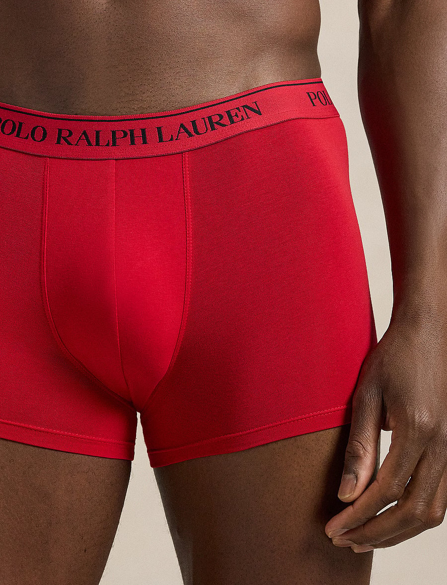 Polo Ralph Lauren - Stretch Cotton Trunk 3-Pack - multipack kalsonger - 3pk rl2000red/white/cruise nvy - 4