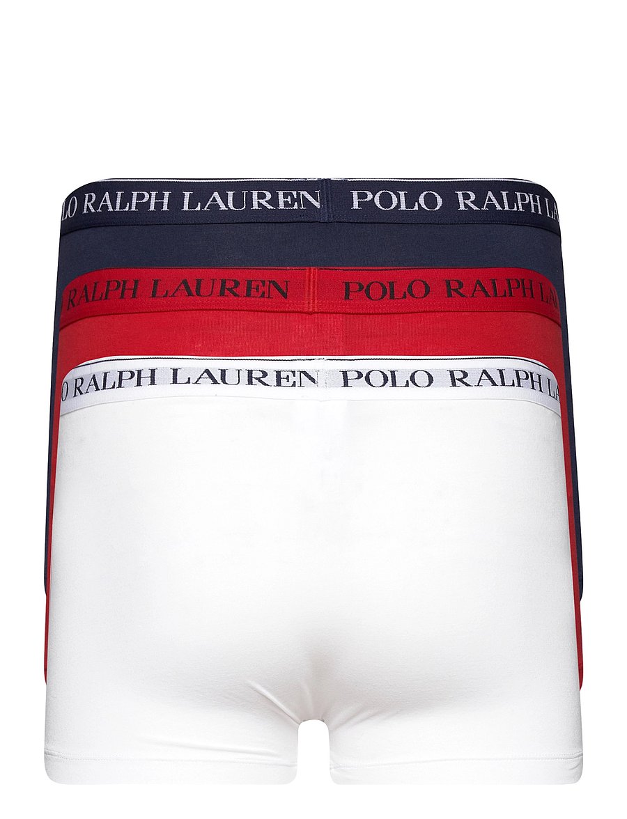 Polo Ralph Lauren - Stretch Cotton Trunk 3-Pack - multipack kalsonger - 3pk rl2000red/white/cruise nvy - 5