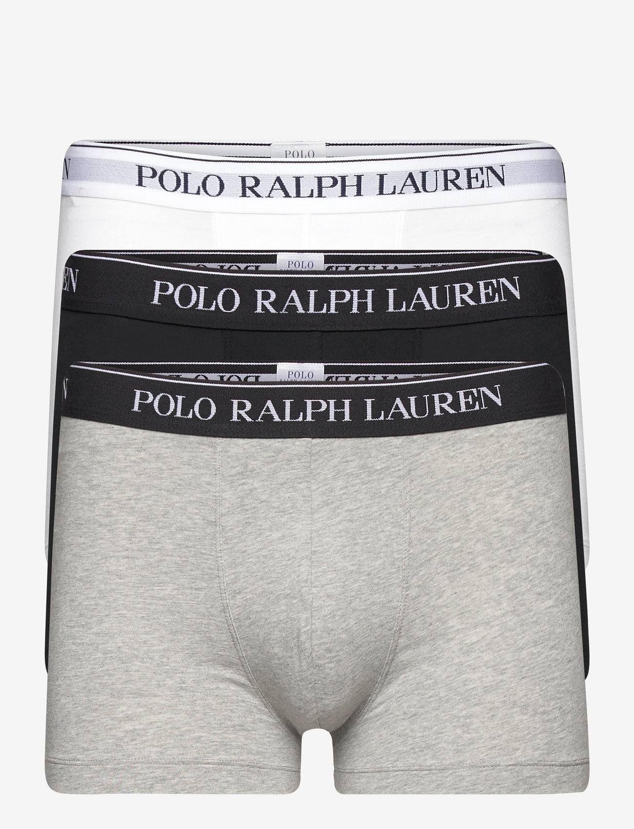 Polo Ralph Lauren - Stretch Cotton Trunk 3-Pack - multipack kalsonger - 3pk white/polo blk/andover htr - 0