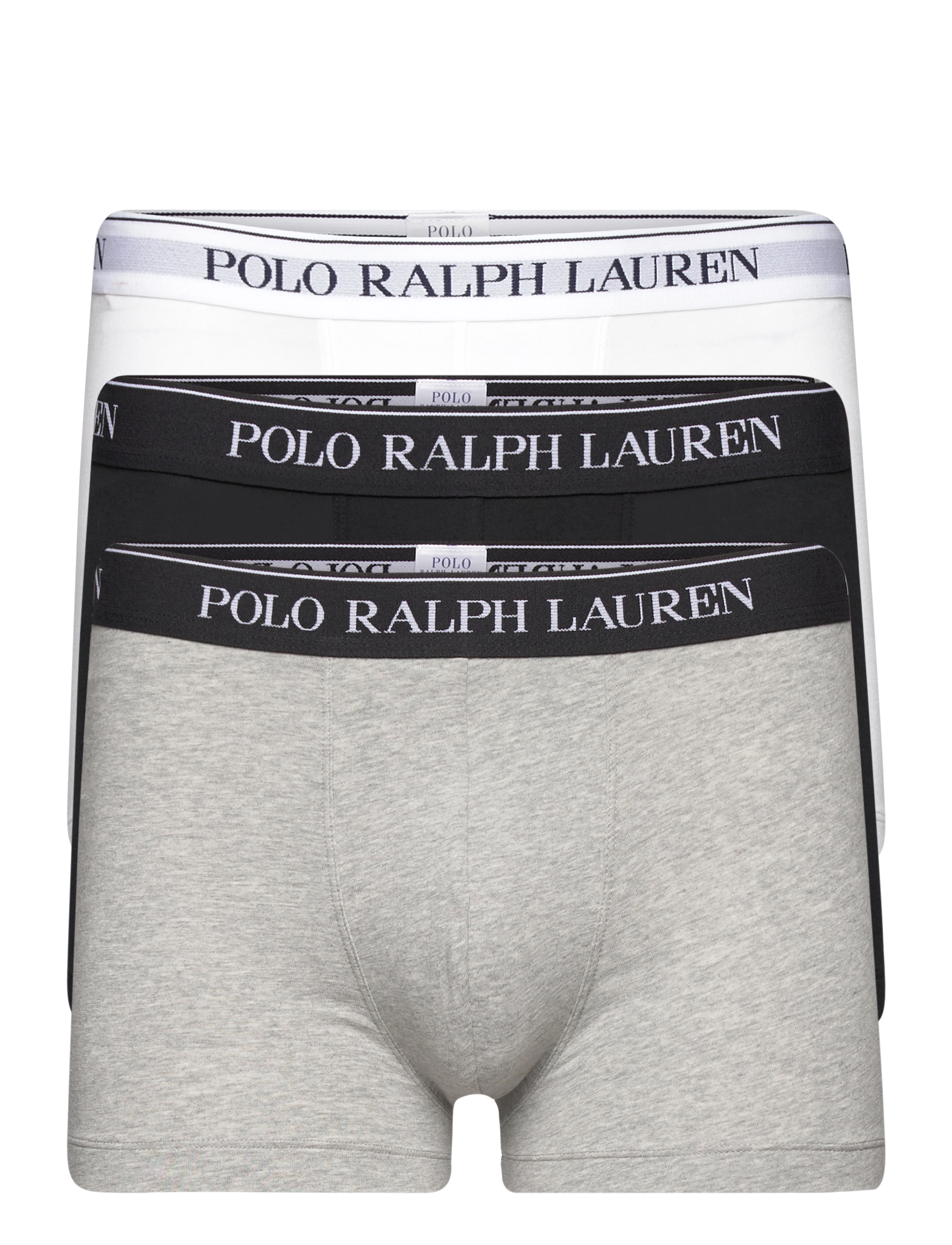 Polo Ralph Lauren Stretch Cotton Trunk 3-Pack - Multipaka apakšveļa - 3PK WHITE/POLO BLK/ANDOVER HTR / grey