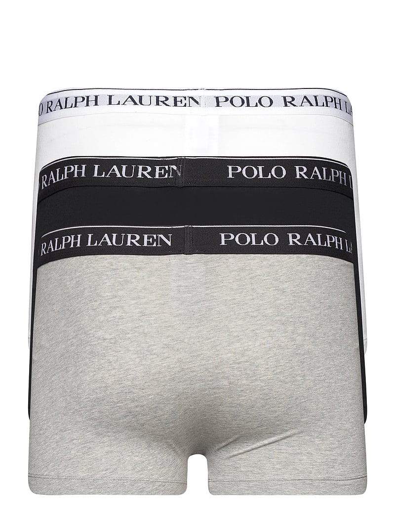 Polo Ralph Lauren - Stretch Cotton Trunk 3-Pack - multipack underbukser - 3pk white/polo blk/andover htr - 1