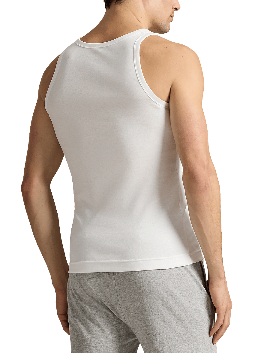 Polo Ralph Lauren - Classic Tank Undershirt 2-Pack - sleeveless shirts - 2pk white/white - 2