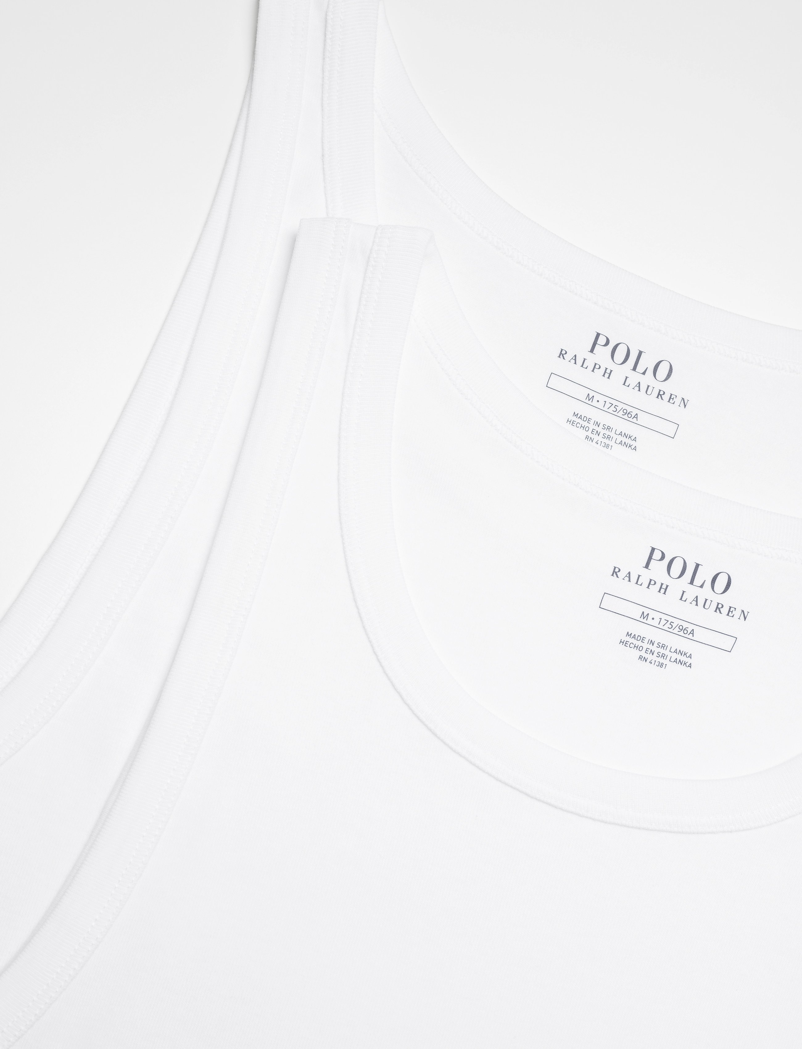 Polo Ralph Lauren - Classic Tank Undershirt 2-Pack - bez rękawa - 2pk white/white - 5