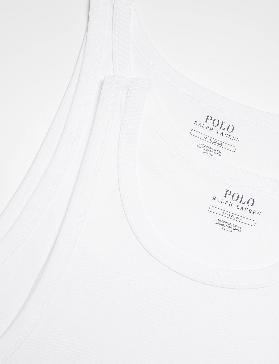 Polo Ralph Lauren - Classic Tank Undershirt 2-Pack - tank tops - 2pk white/white - 5