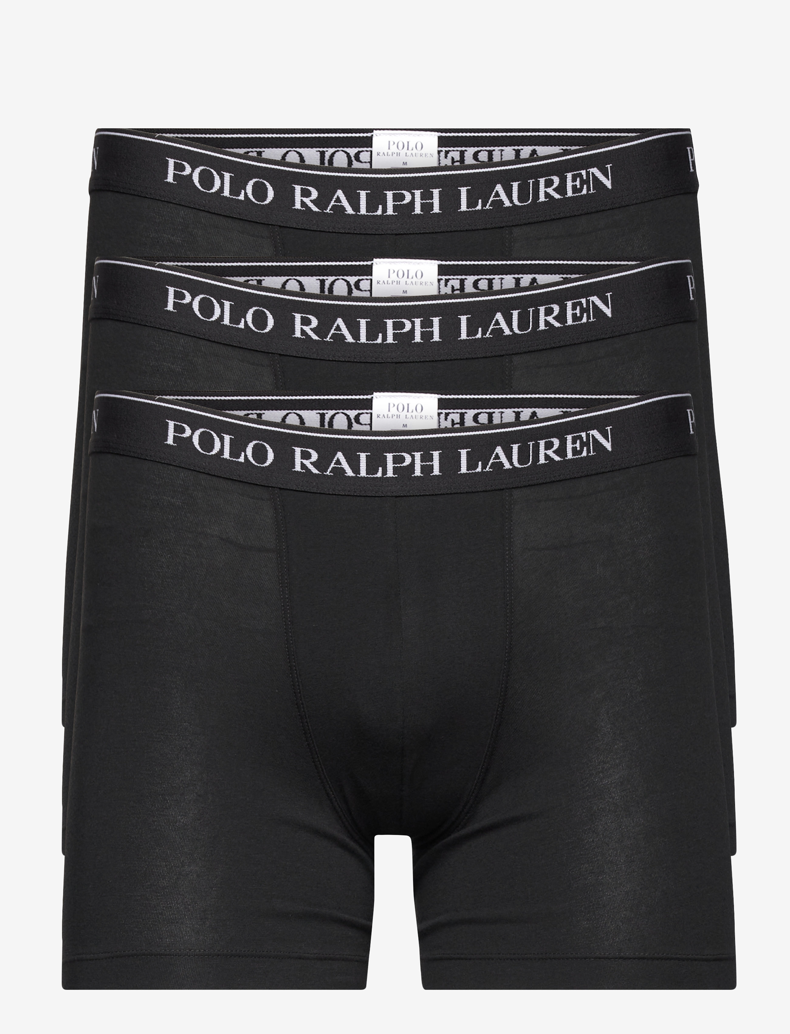 Polo Ralph Lauren Stretch Cotton Boxer Brief 3-Pack - Undertøy - 3PK POLO BLK/POLO BLK/POLO BLK / black