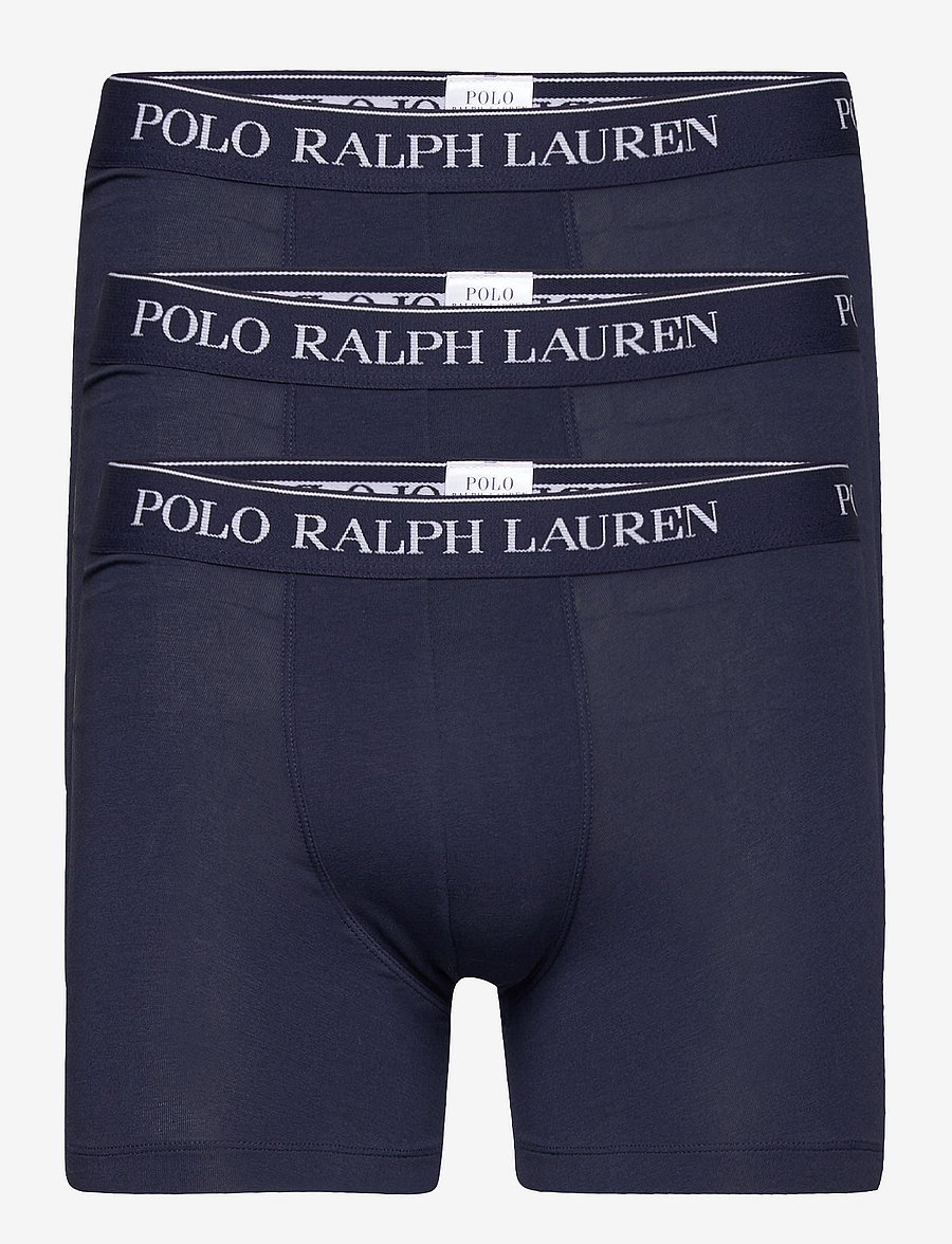 Polo Ralph Lauren - Stretch Cotton Boxer Brief 3-Pack - multipakk aluspüksid - 3pk cr nvy/cr nvy/ cr nvy - 1