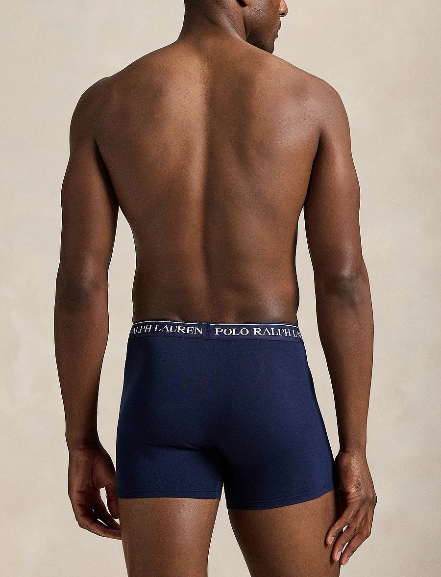 Polo Ralph Lauren - Stretch Cotton Boxer Brief 3-Pack - multipakk aluspüksid - 3pk cr nvy/cr nvy/ cr nvy - 3