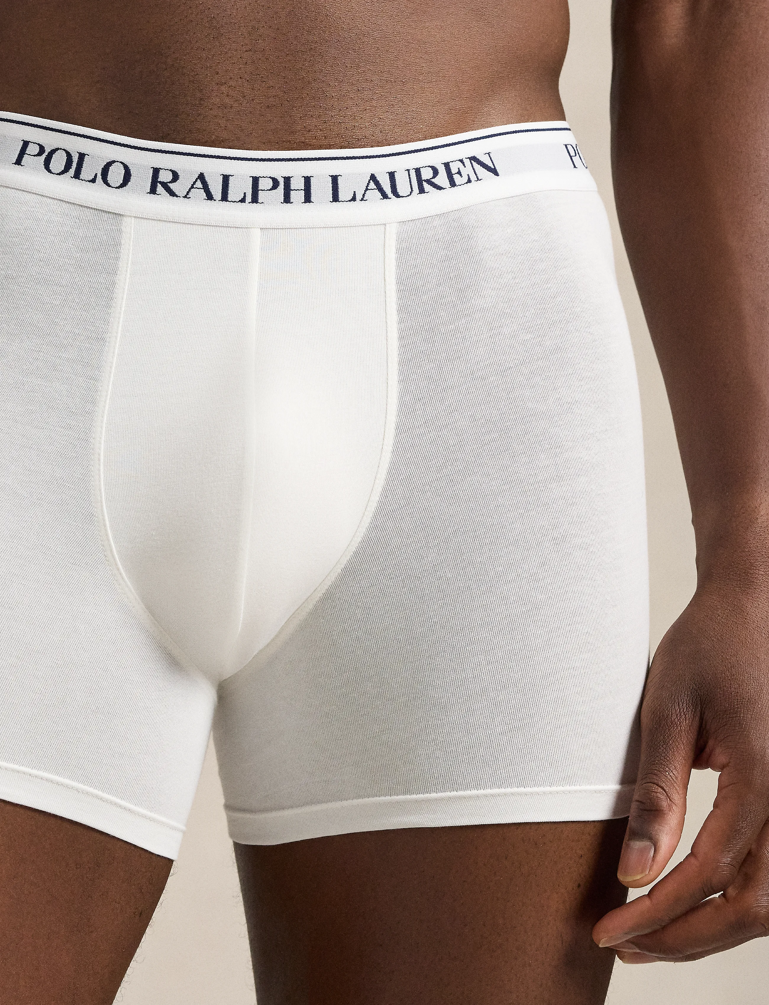 Polo Ralph Lauren - Stretch-Cotton Boxer Brief 3-Pack - multipakk aluspüksid - 3pk white/white/white - 4