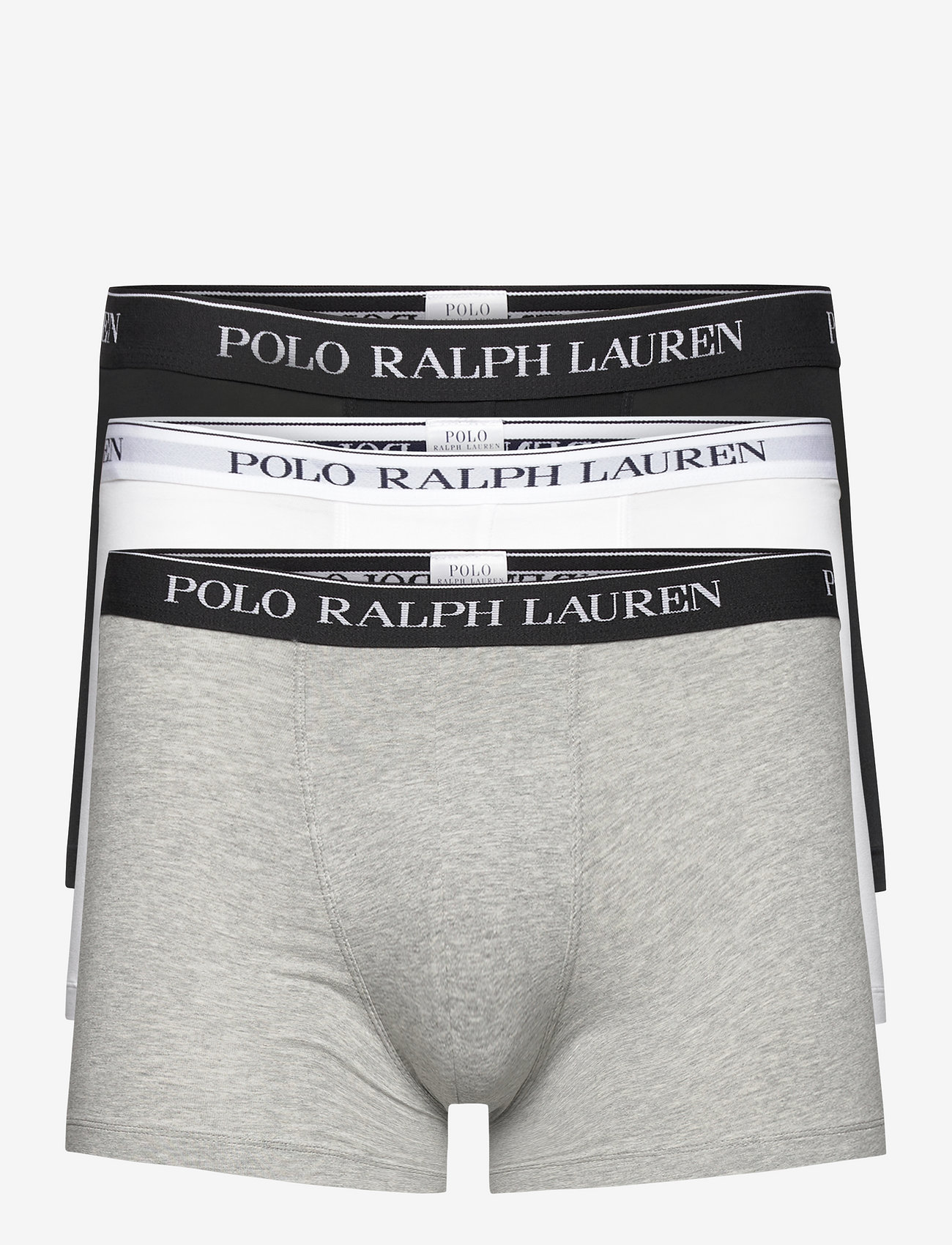 Polo Ralph Lauren - Stretch-Cotton Boxer Brief 3-Pack - unterhosen im multipack - 3pk white/polo blk/andover htr - 0