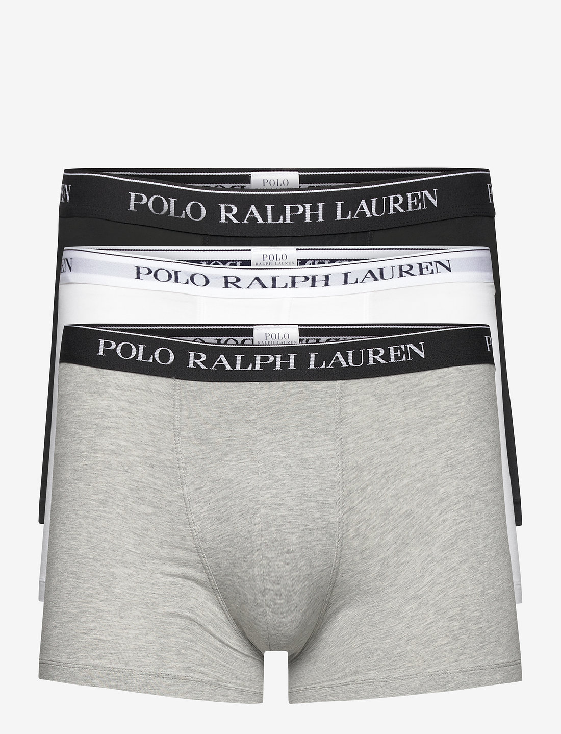 Polo Ralph Lauren - Stretch-Cotton Boxer Brief 3-Pack - lot de sous-vêtements - 3pk white/polo blk/andover htr - 0