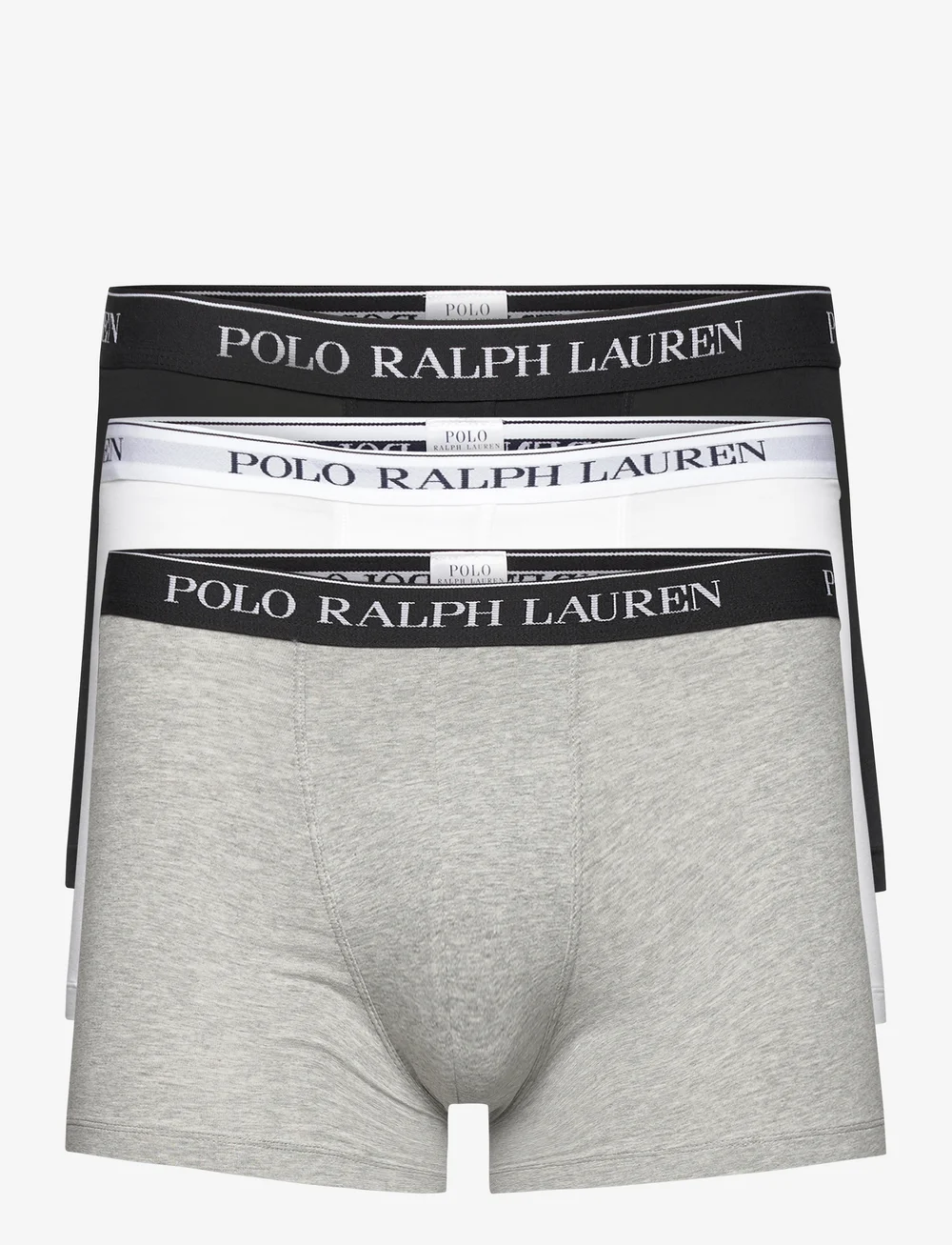 Polo Ralph Lauren - Stretch-Cotton Boxer Brief 3-Pack - multipack underpants - 3pk white/polo blk/andover htr - 0