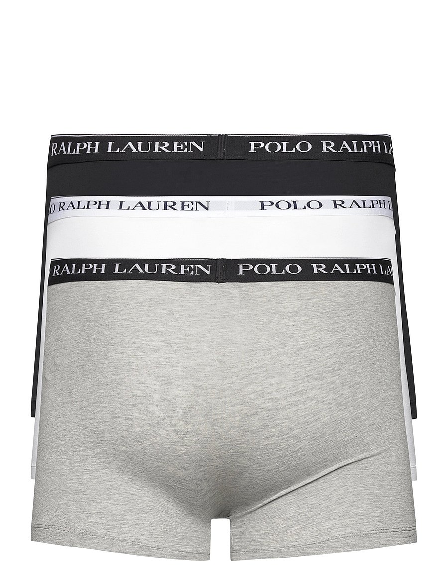 Polo Ralph Lauren - Stretch Cotton Boxer Brief 3-Pack - multipack underpants - 3pk white/polo blk/andover htr - 5