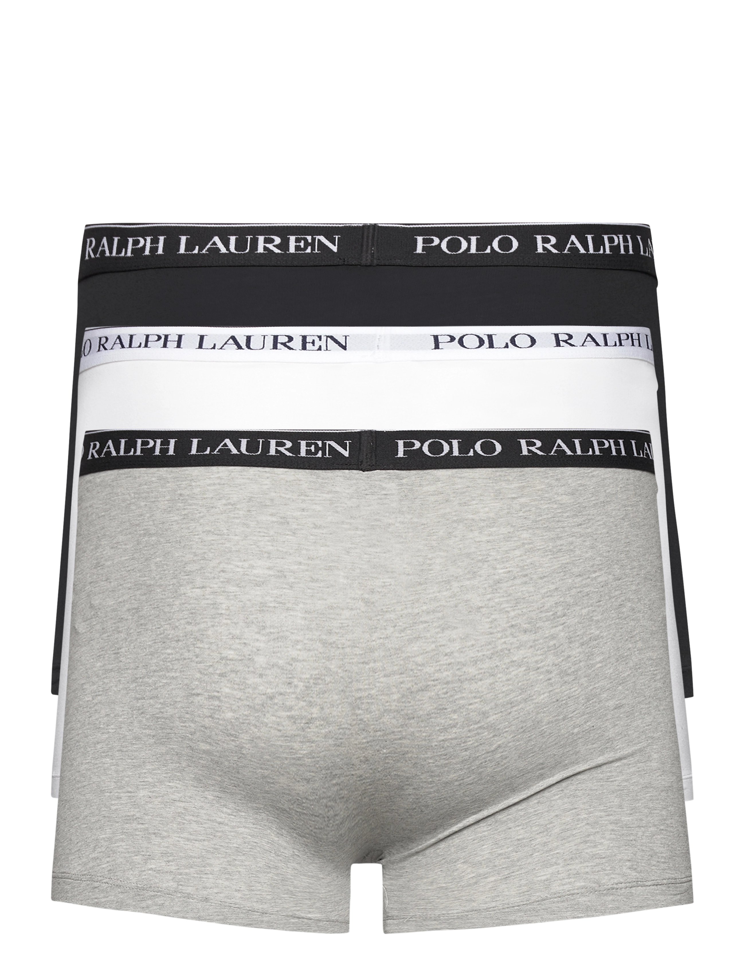 Polo Ralph Lauren - Stretch Cotton Boxer Brief 3-Pack - trunks - 3pk white/polo blk/andover htr - 2