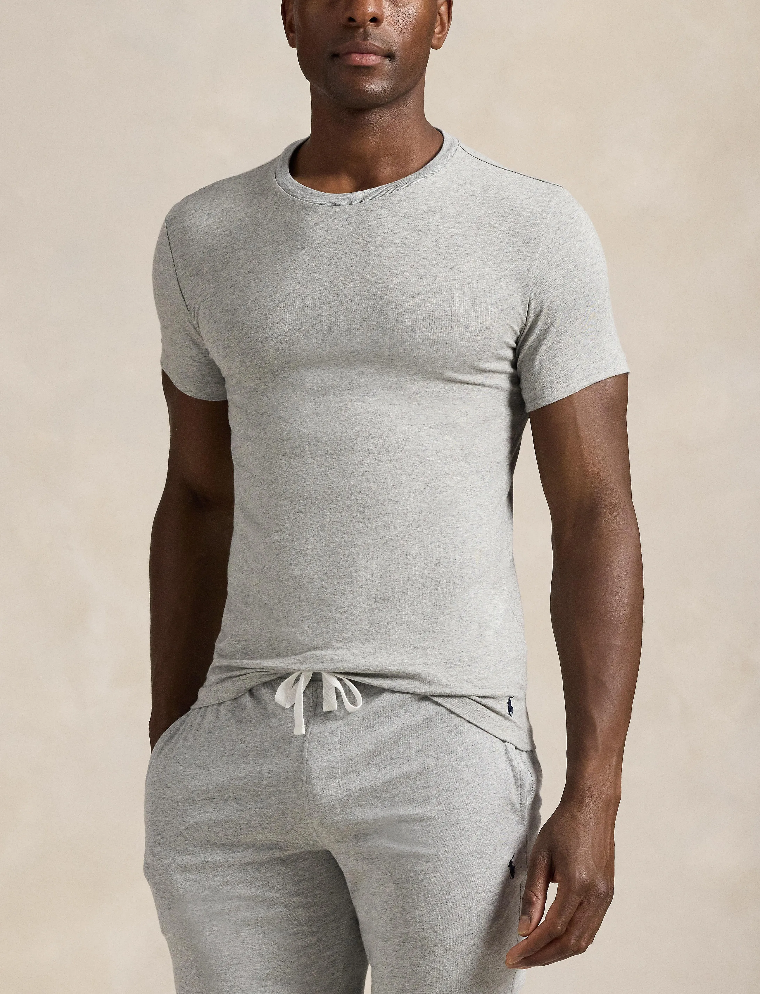 Polo Ralph Lauren Classic Crewneck Undershirt 2-Pack - Underwear - 2PK AN HTR/AN HTR / grey