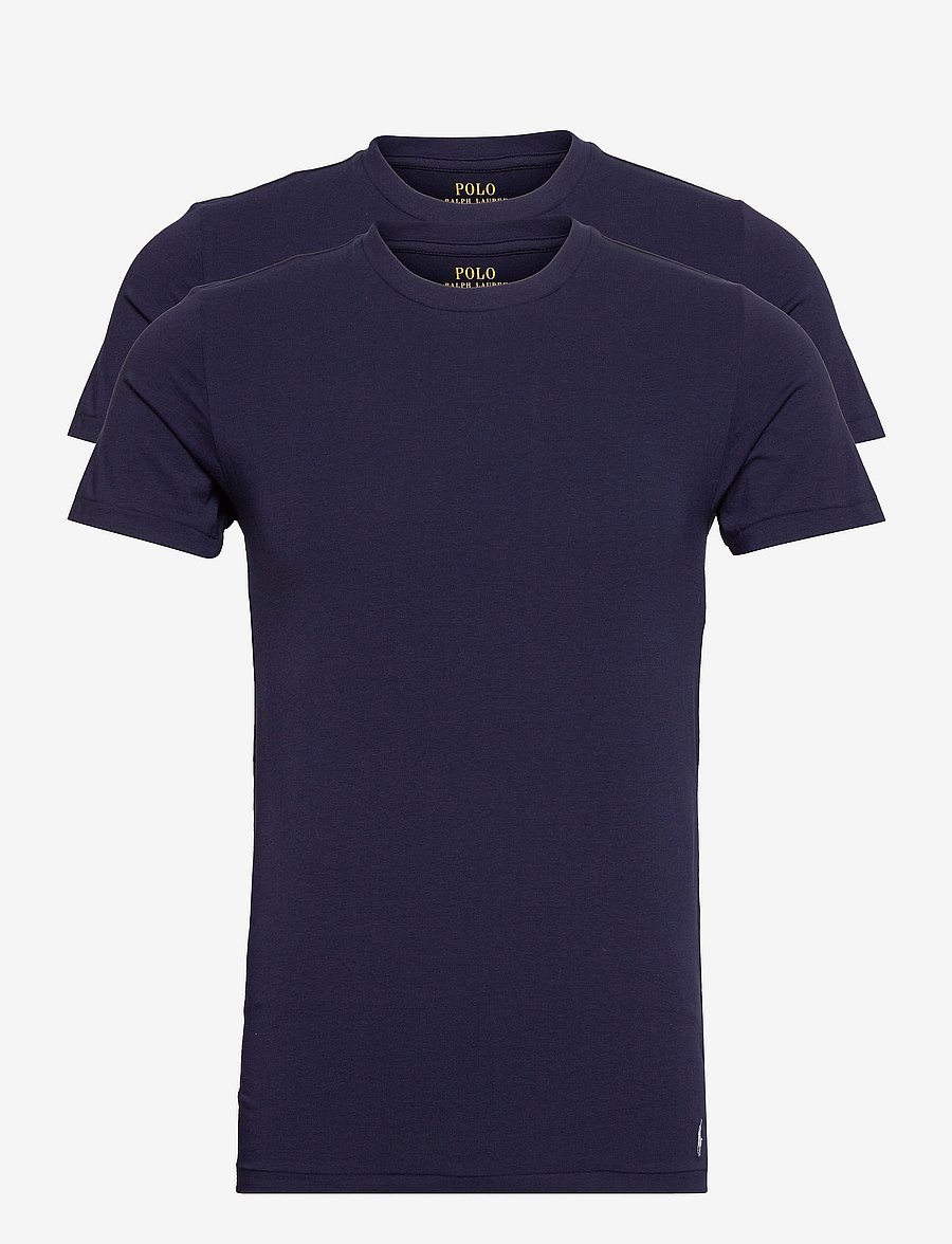 Polo Ralph Lauren - Classic Crewneck Undershirt 2-Pack - pidžaama topid - 2pk navy/navy - 1