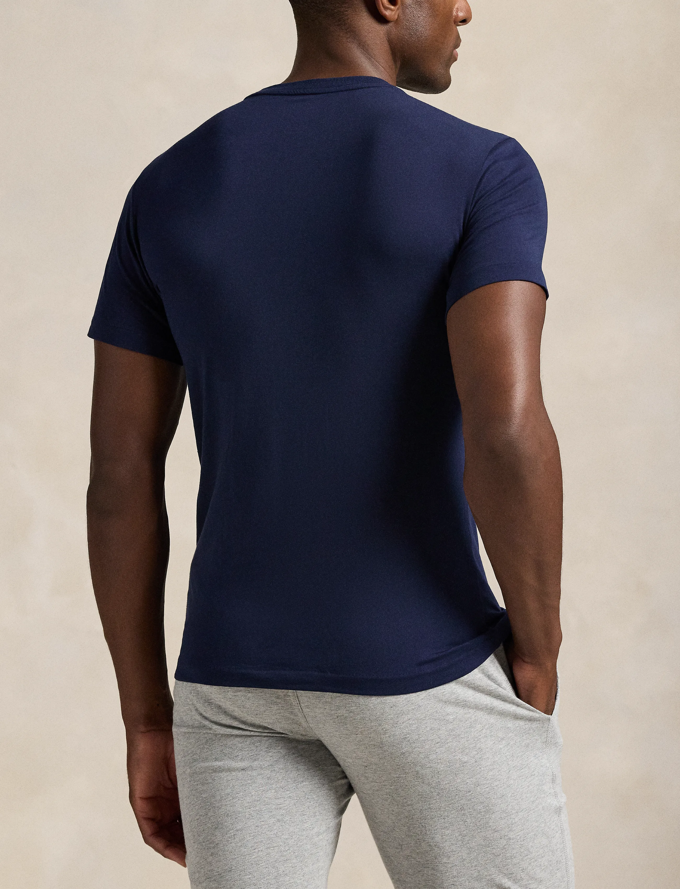 Polo Ralph Lauren - Classic Crewneck Undershirt 2-Pack - pidžaamasärgid - 2pk navy/navy - 3
