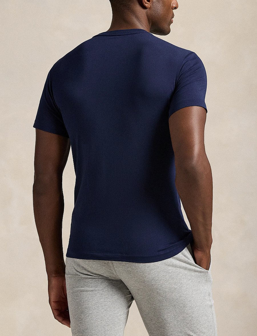 Polo Ralph Lauren - Classic Crewneck Undershirt 2-Pack - pidžaamasärgid - 2pk navy/navy - 3