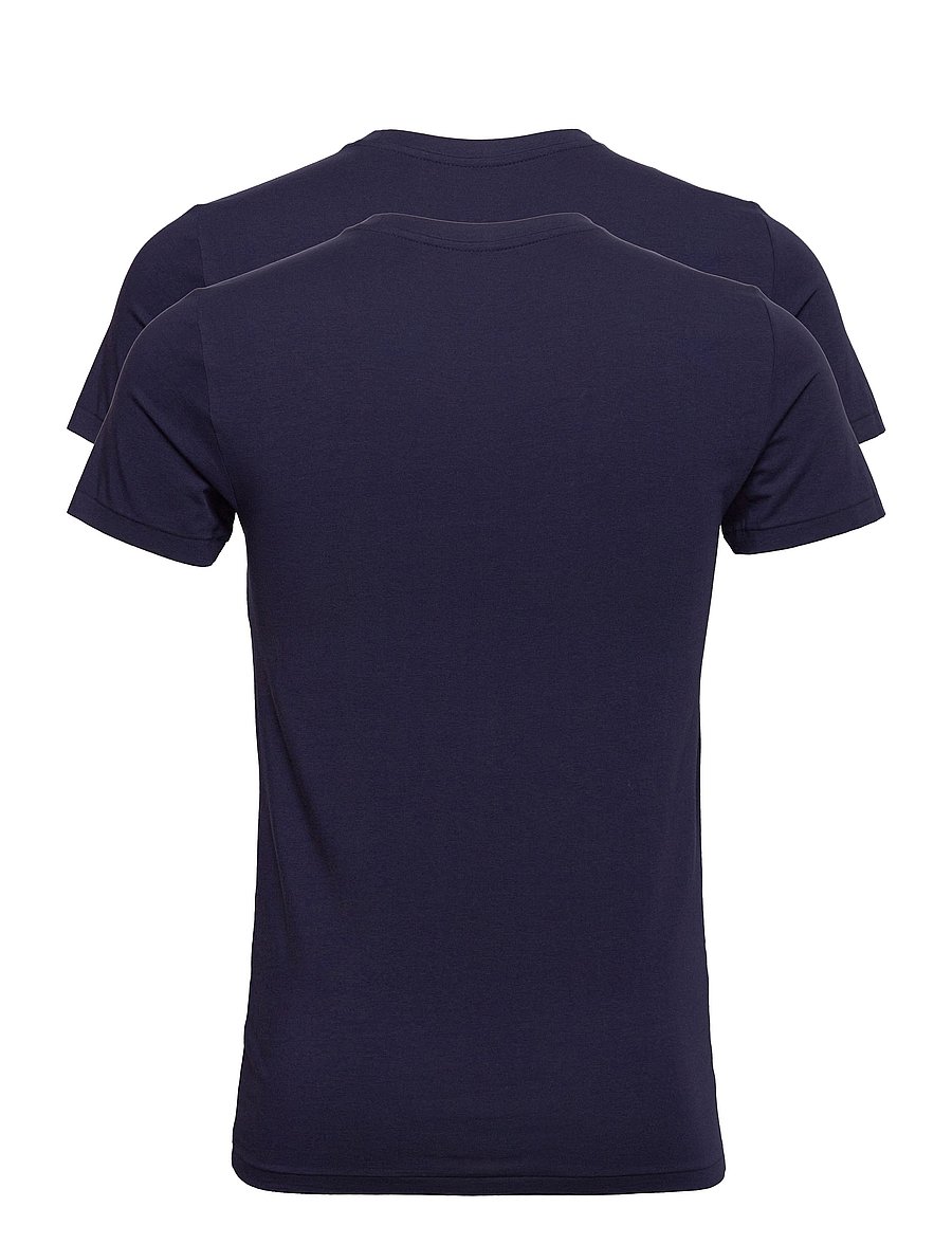 Polo Ralph Lauren - Classic Crewneck Undershirt 2-Pack - pidžaama topid - 2pk navy/navy - 3