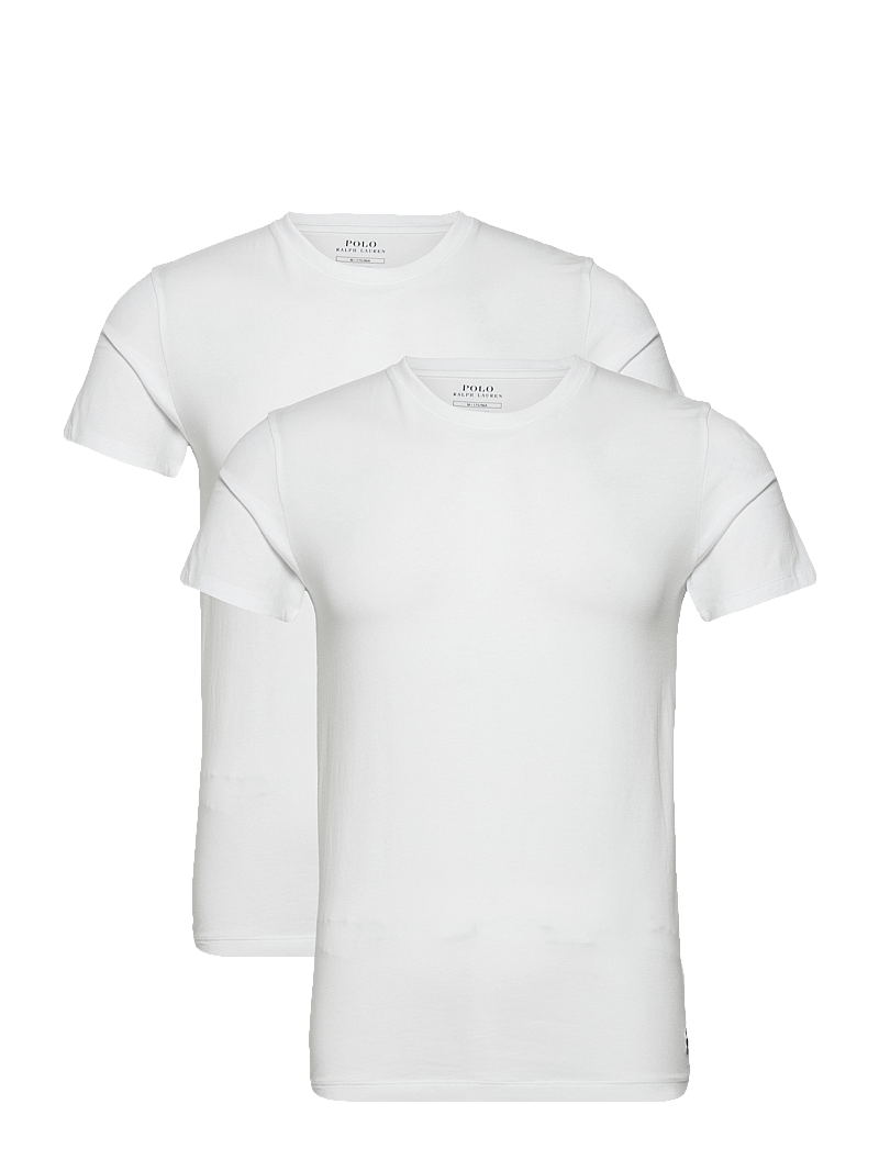 Polo Ralph Lauren - Classic Crewneck Undershirt 2-Pack - pyjama tops - 2pk white/white - 0