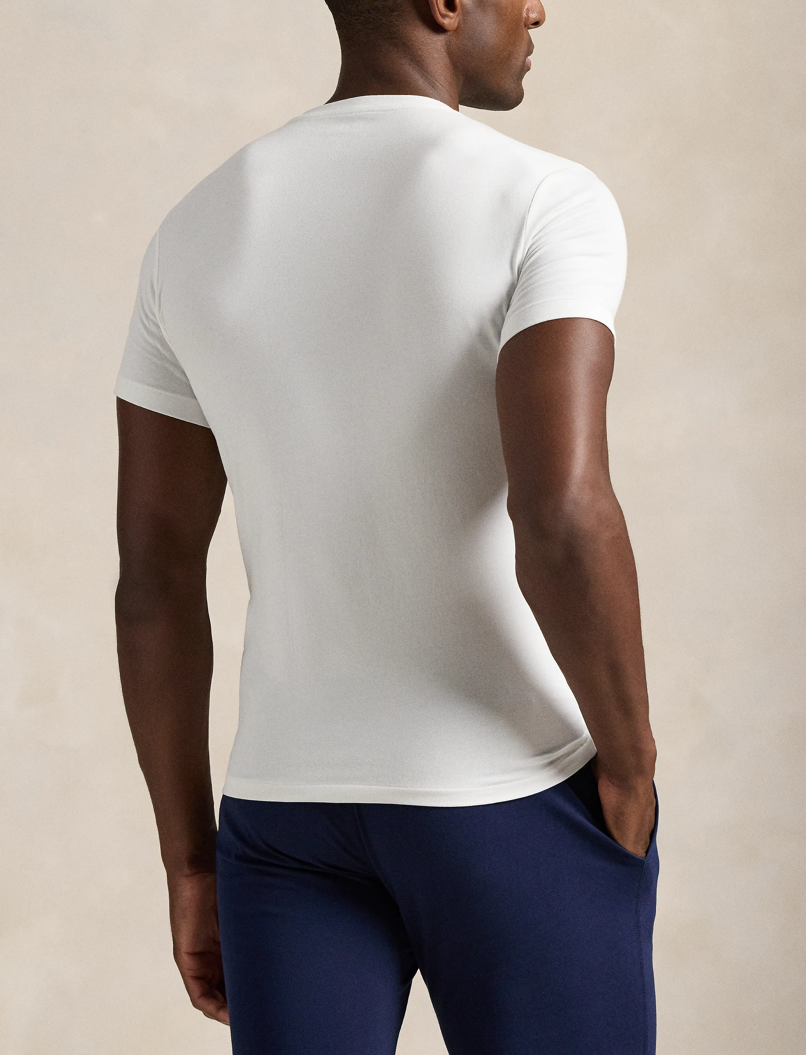 Polo Ralph Lauren - Classic Crewneck Undershirt 2-Pack - pyjamaoberteile - 2pk white/white - 3