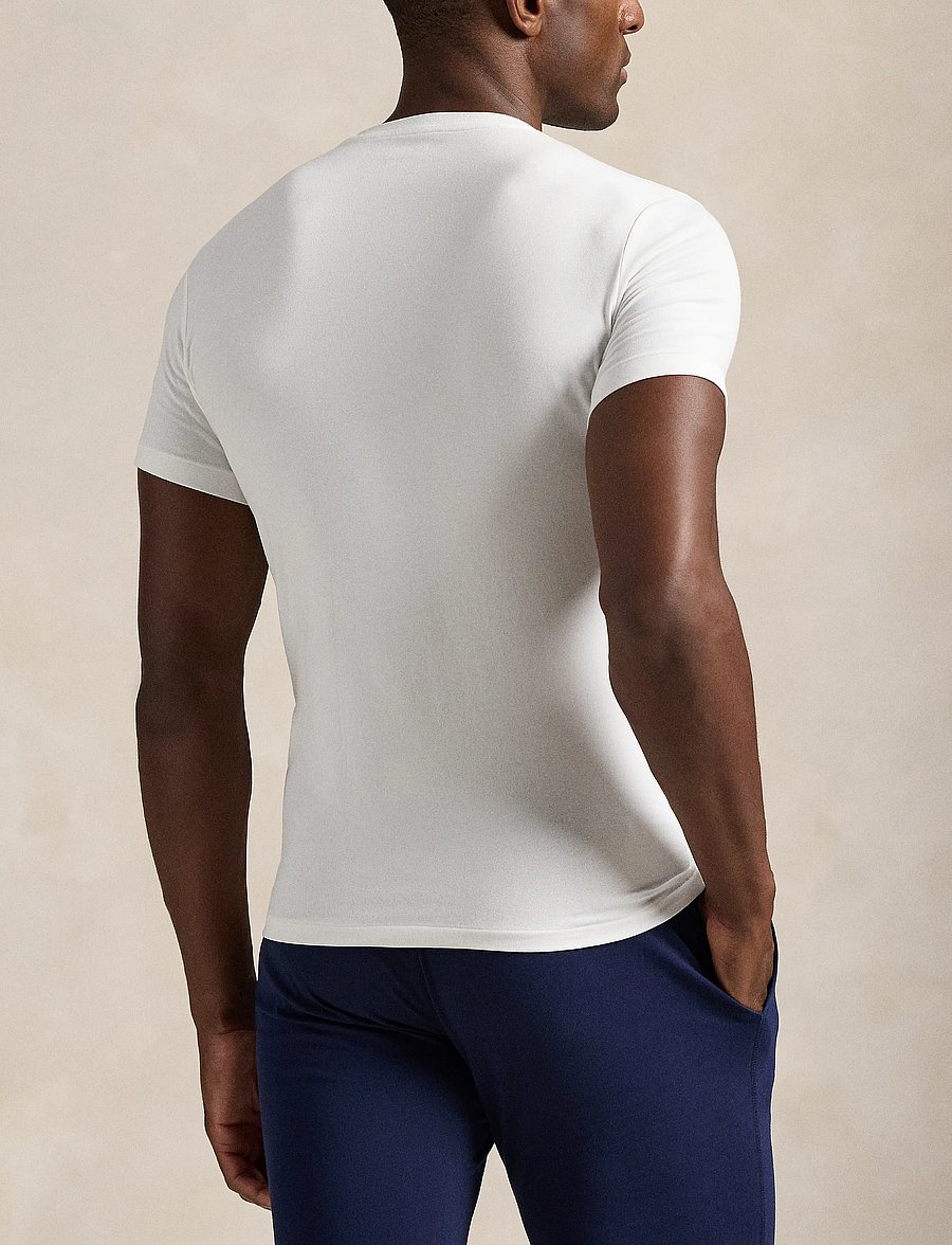 Polo Ralph Lauren - Classic Crewneck Undershirt 2-Pack - pyjamaoberteile - 2pk white/white - 3