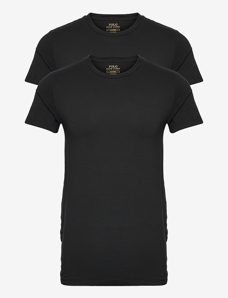 Polo Ralph Lauren - Classic Crewneck Undershirt 2-Pack - pyjamaoberteil - 2pk polo black/polo black - 0