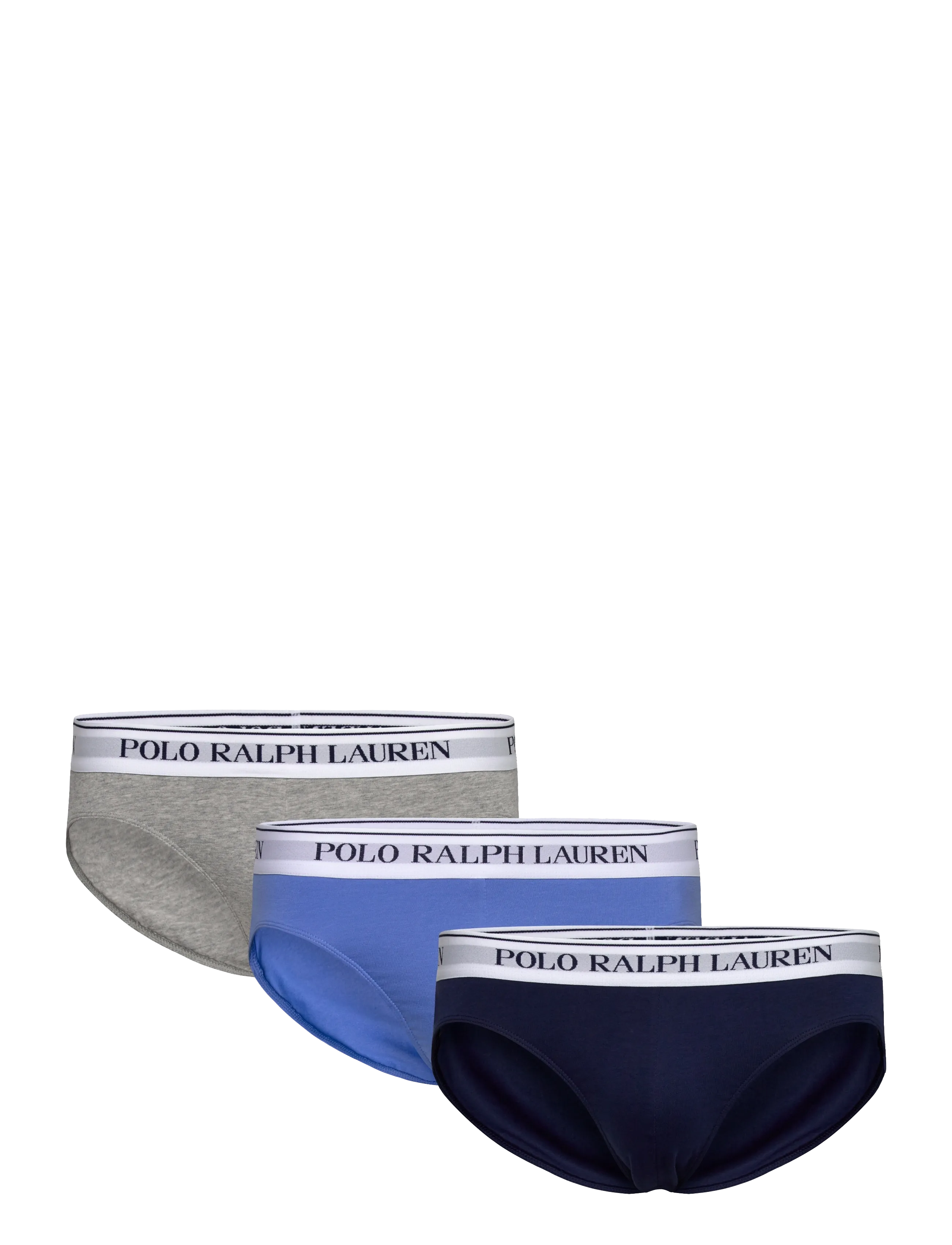 Stretch Cotton Brief 3-Pack - 3PK NVY/HRBR ISL
