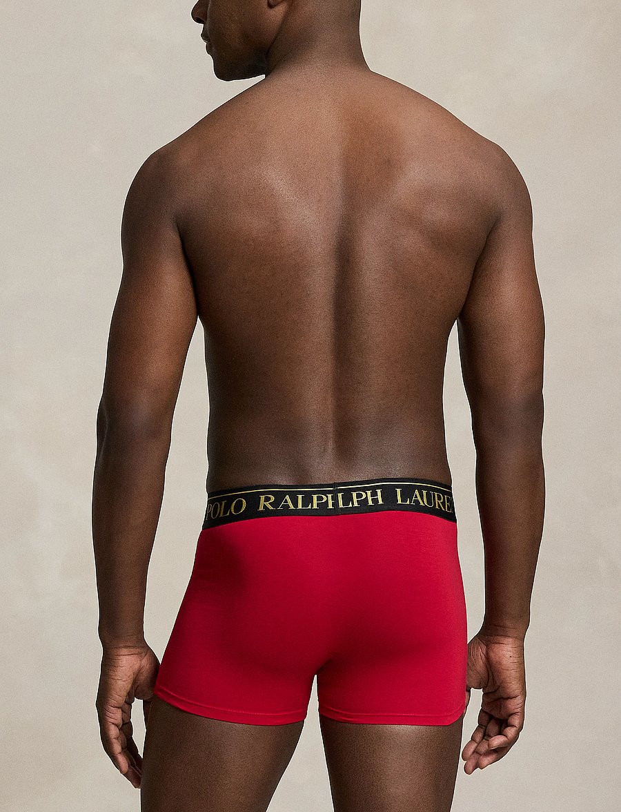 Polo Ralph Lauren - Stretch Cotton Trunk 2-Pack - multipakk aluspüksid - 2pk park ave red - 3