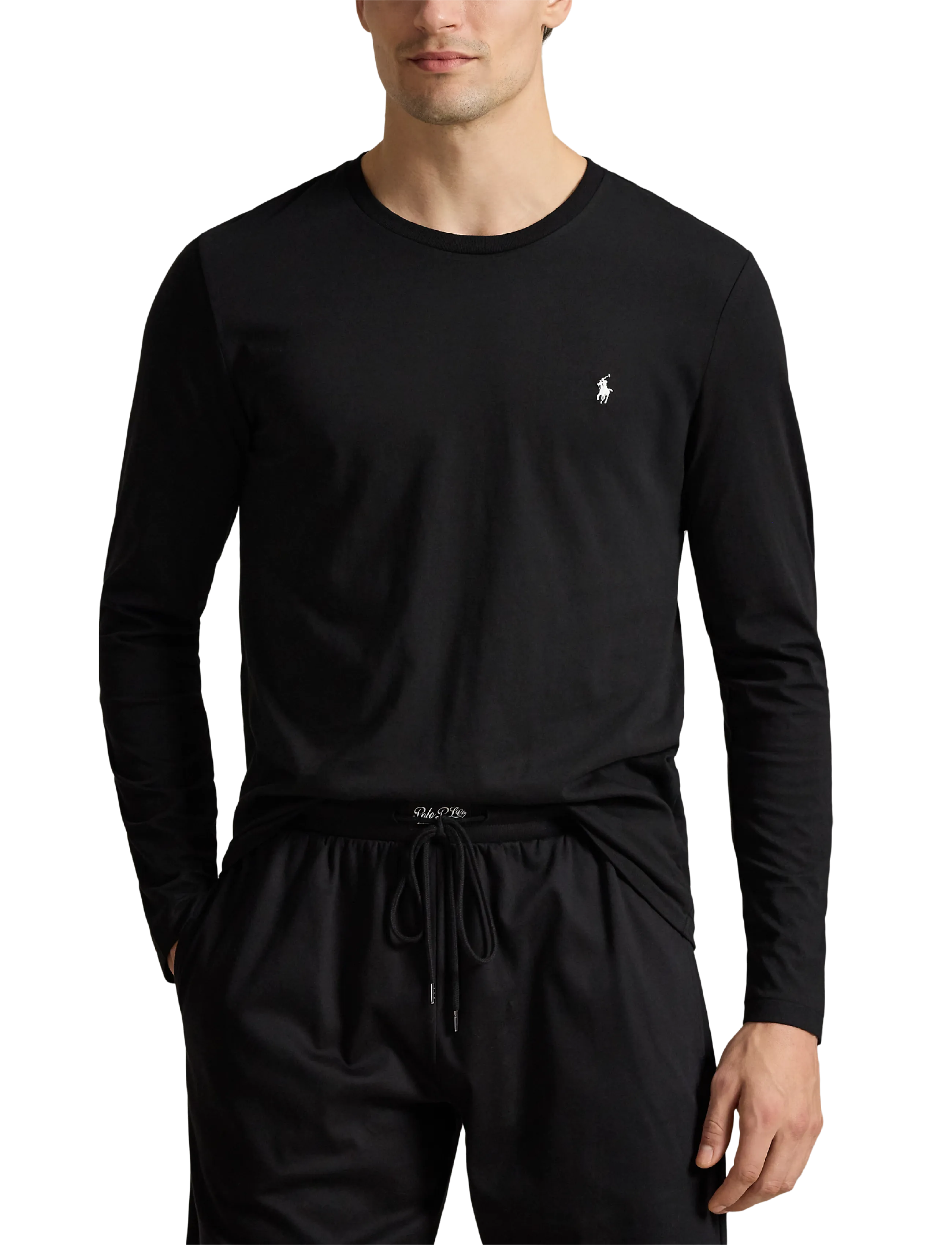 Polo Ralph Lauren - Cotton Jersey Sleep Shirt - pyjamasöverdelar - polo black - 3