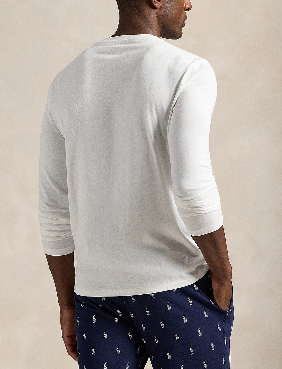 Polo Ralph Lauren - Cotton Jersey Sleep Shirt - pidžaamasärgid - white - 2